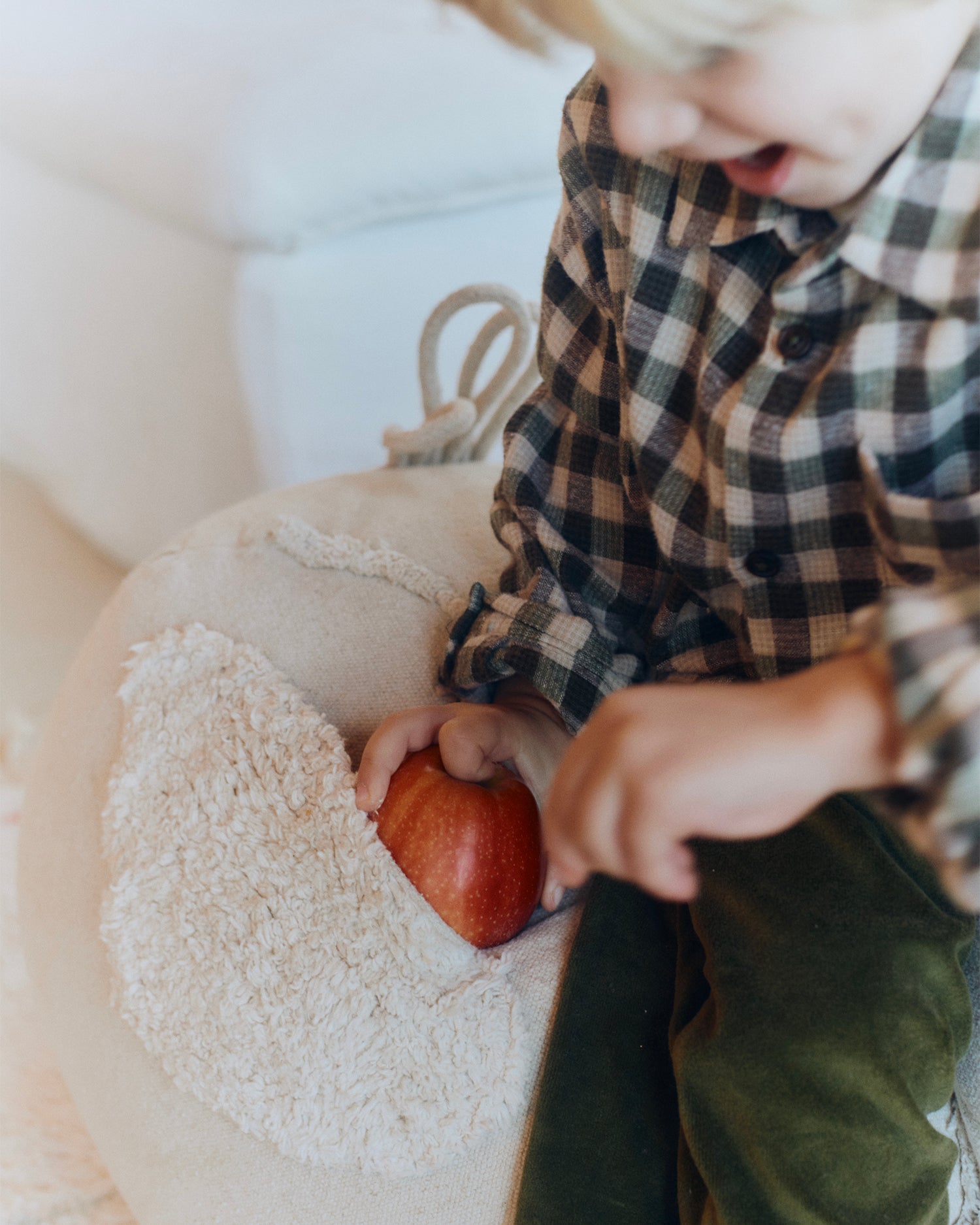 Pouf in cotone per bambini Chicken