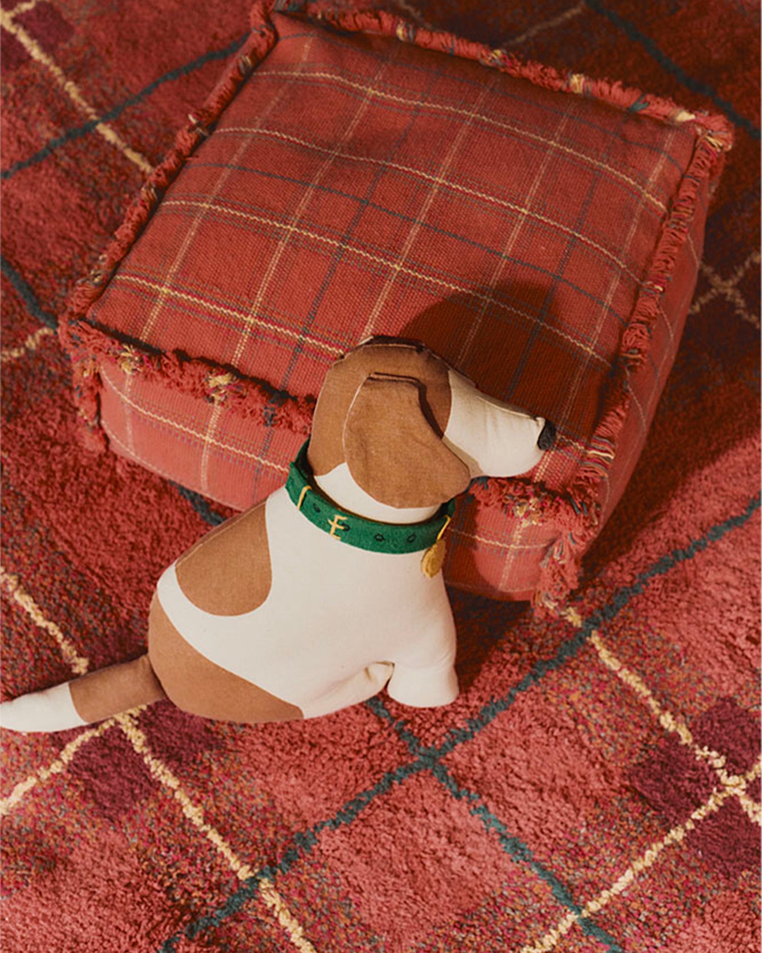 Cuscino in cotone realizzato a mano Cooper
