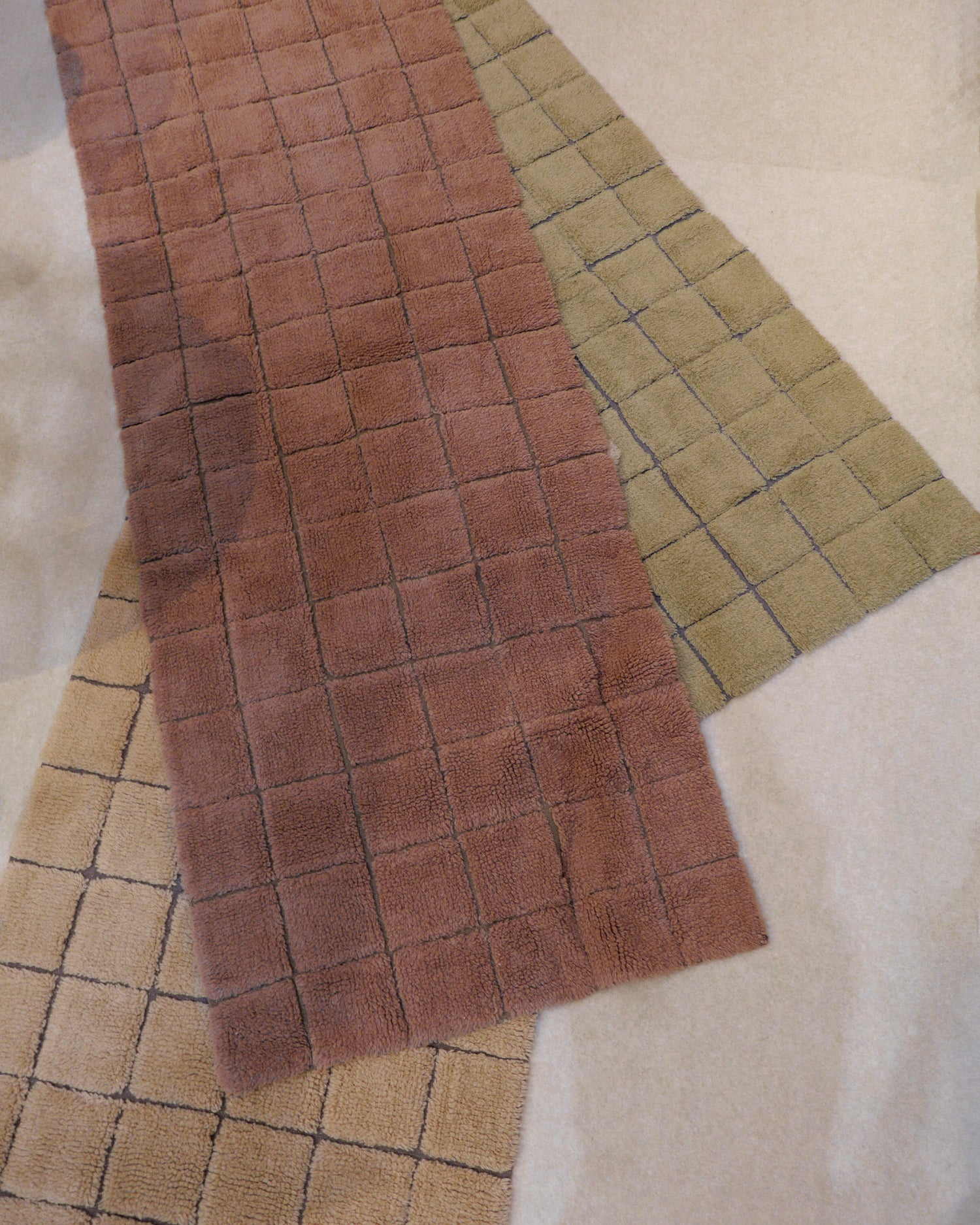 Tappeto lavabile in lana realizzato a mano Mosaic