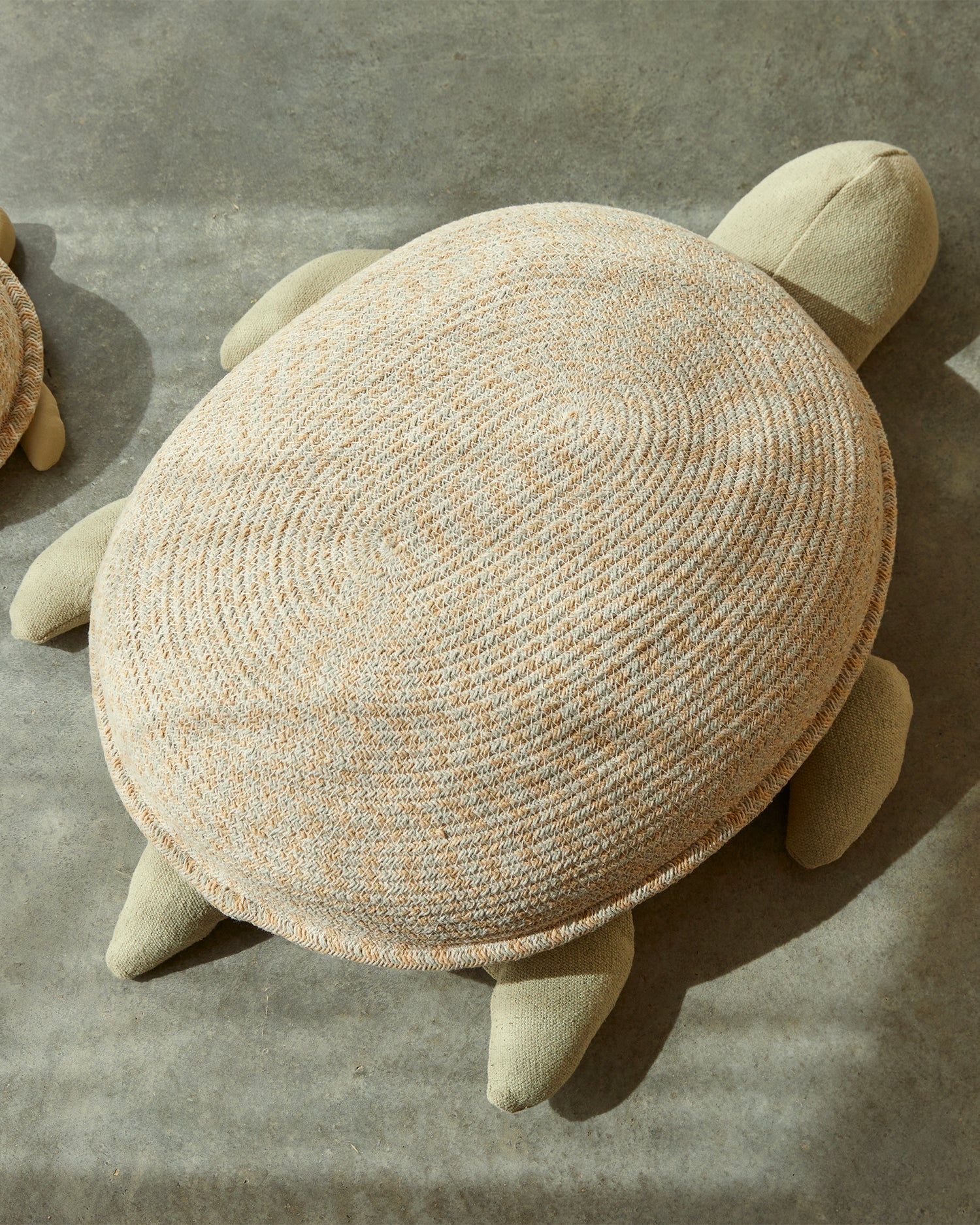 Cesto grande con coperchio realizzato a mano Mama Turtle