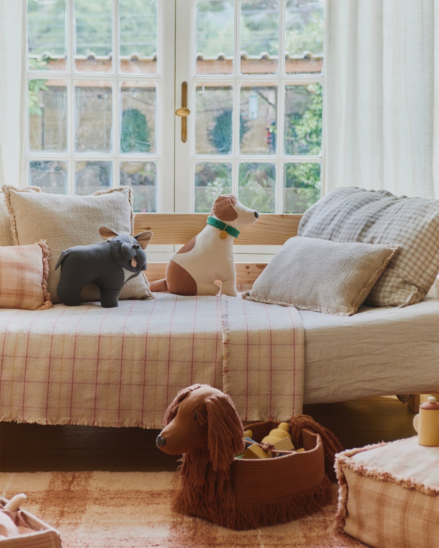 Cuscino in cotone realizzato a mano Jimmy