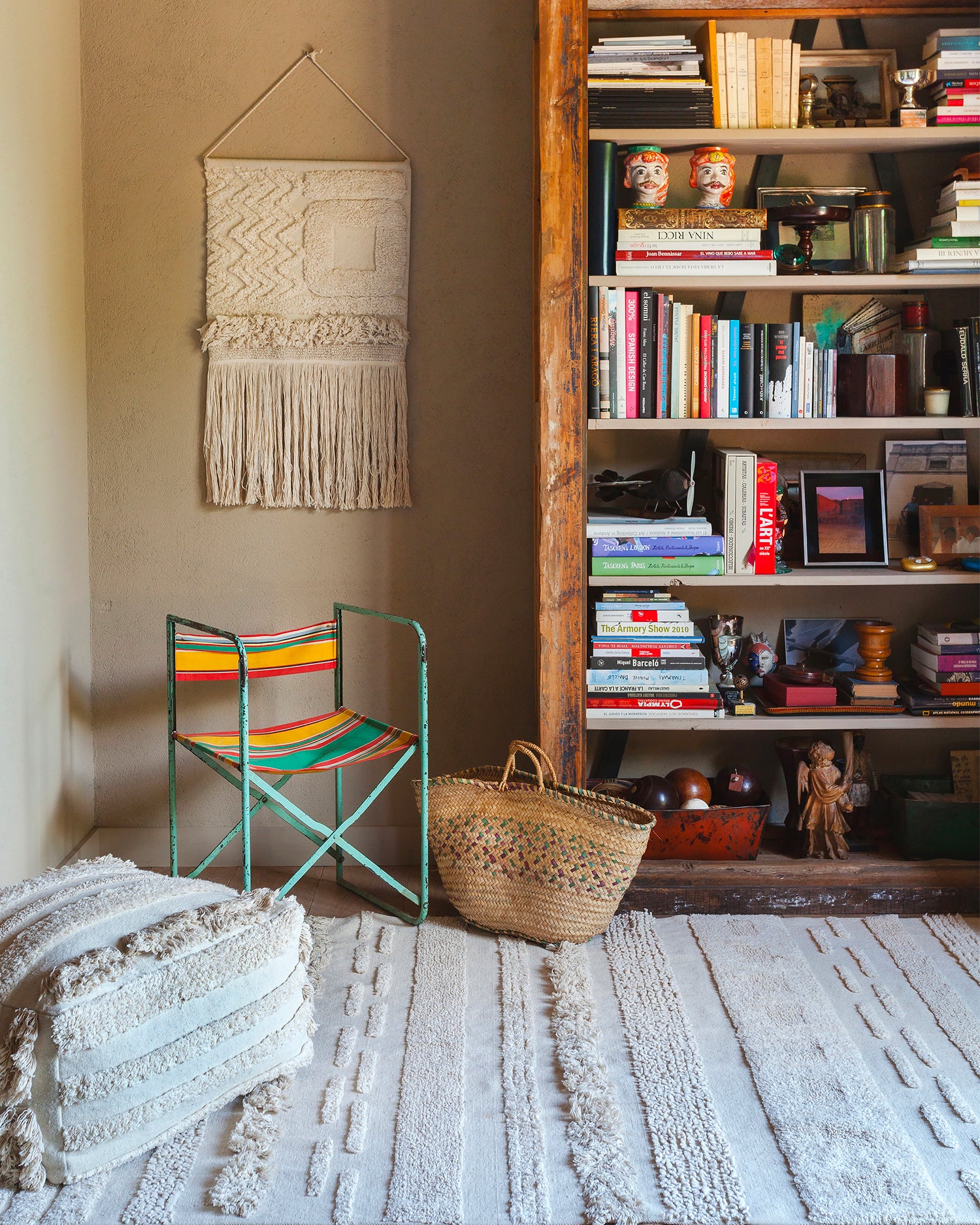 Pouf in cotone realizzato a mano Air