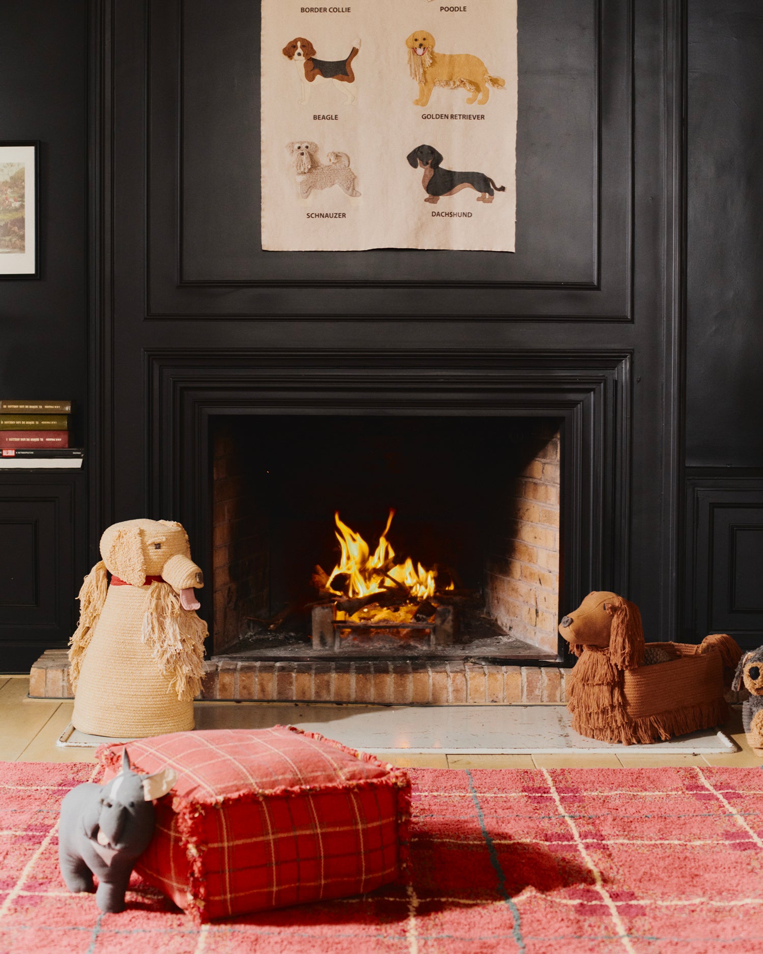 Tappeto lavabile in cotone realizzato a mano Tartan