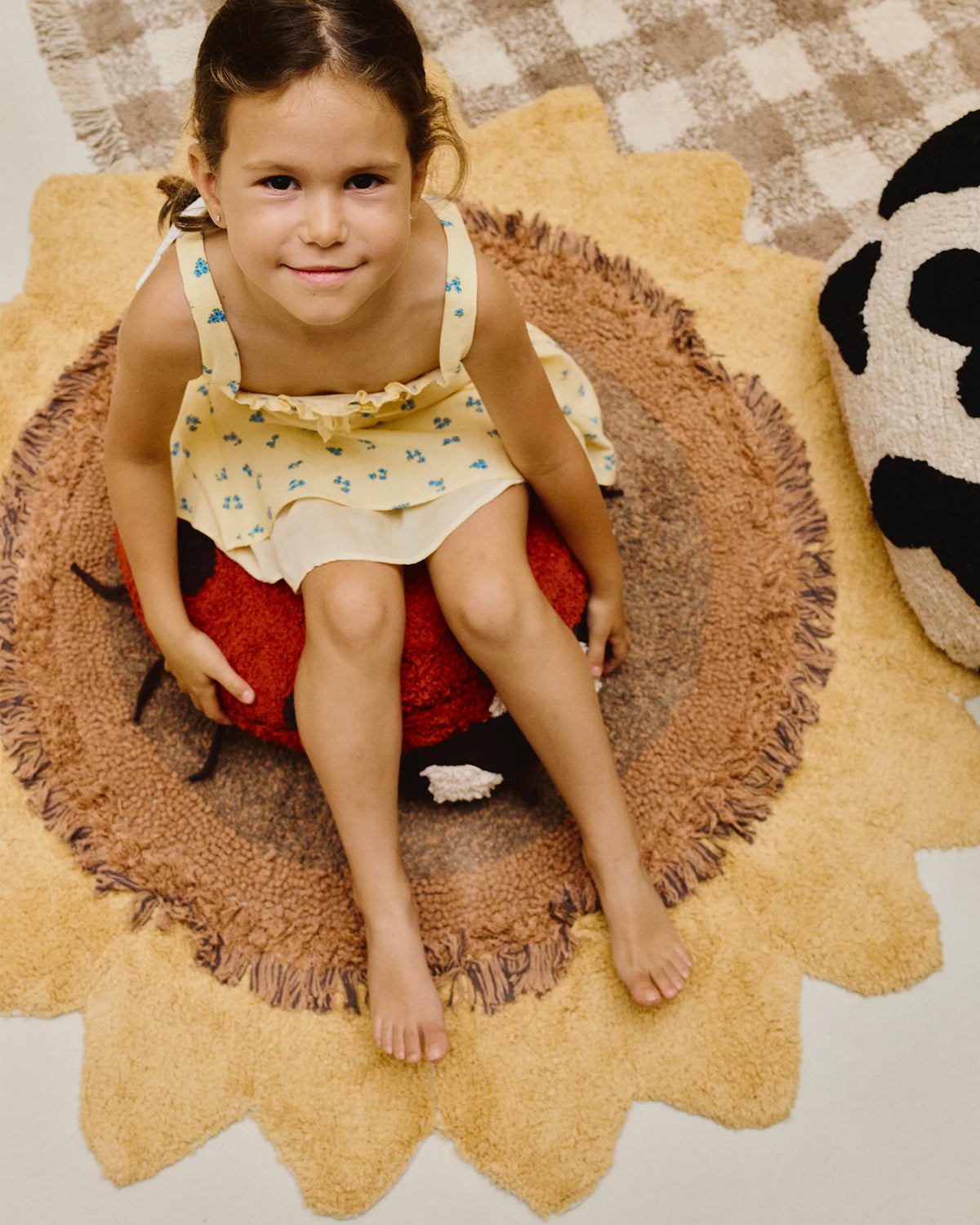Cuscino da terra in cotone Ladybug Maria