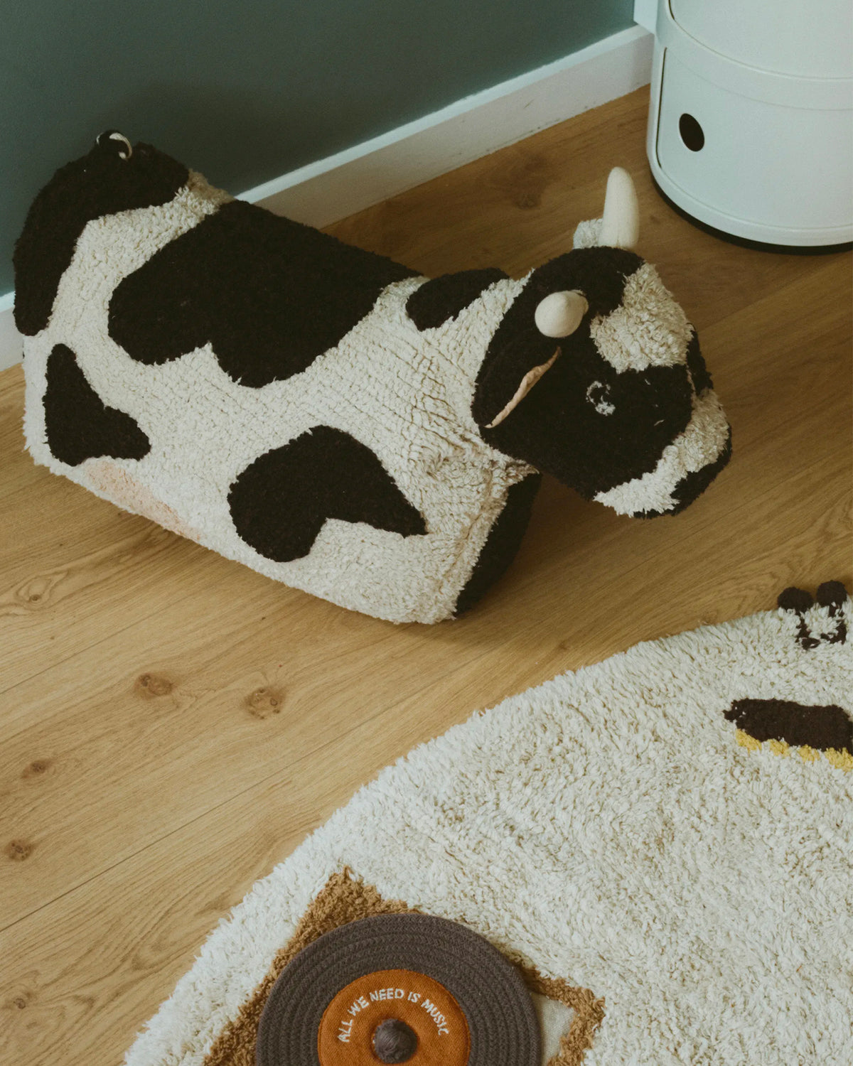 Pouf in cotone realizzato a mano Lola
