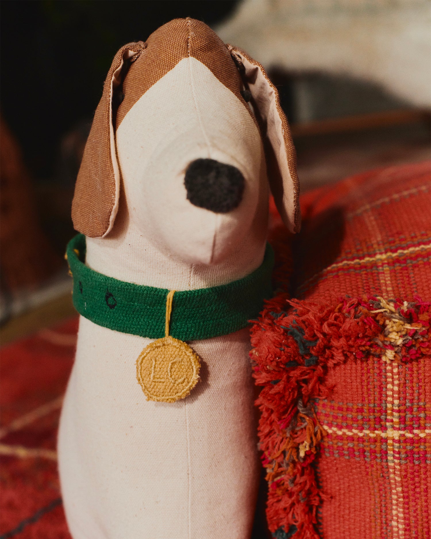 Cuscino in cotone realizzato a mano Cooper