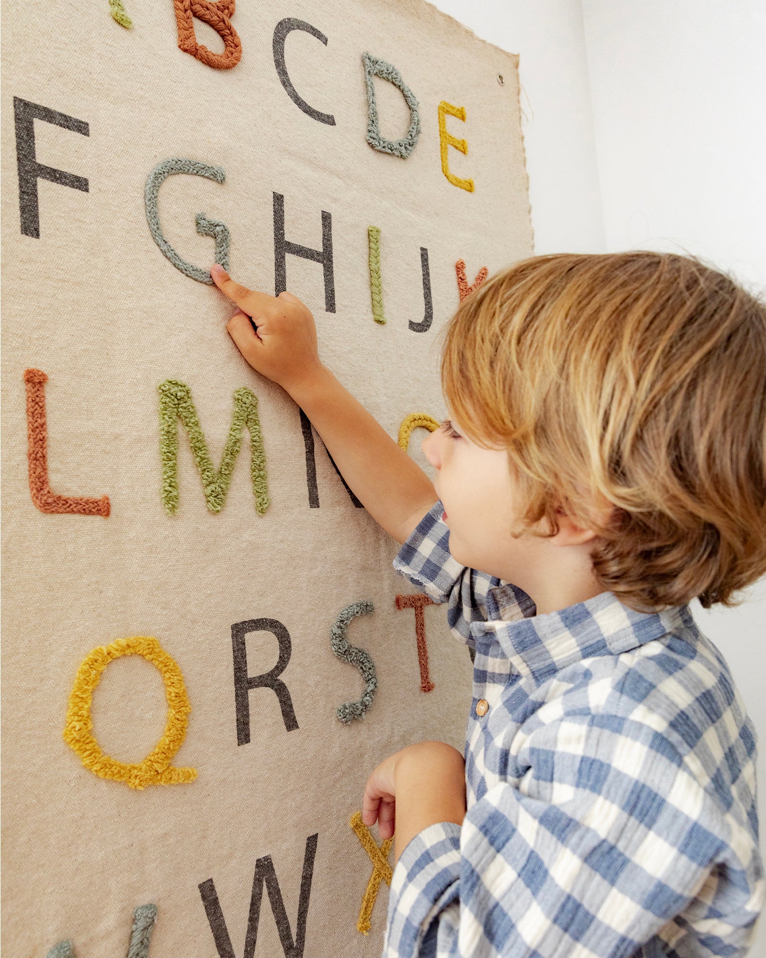 Decorazione da parete realizzata a mano ABC