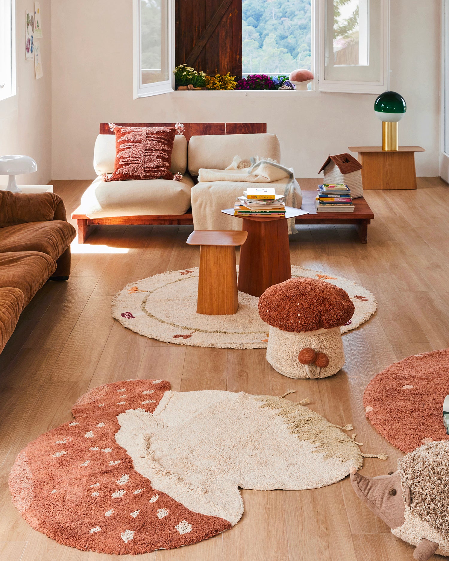 Pouf in cotone per bambini Boletus