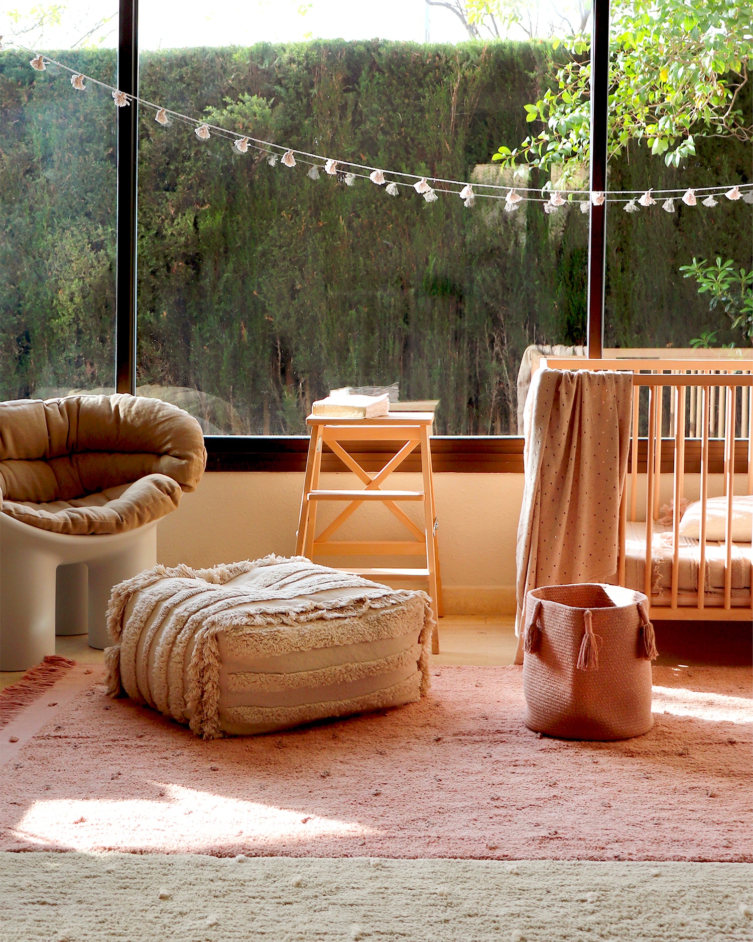 Pouf in cotone realizzato a mano Air