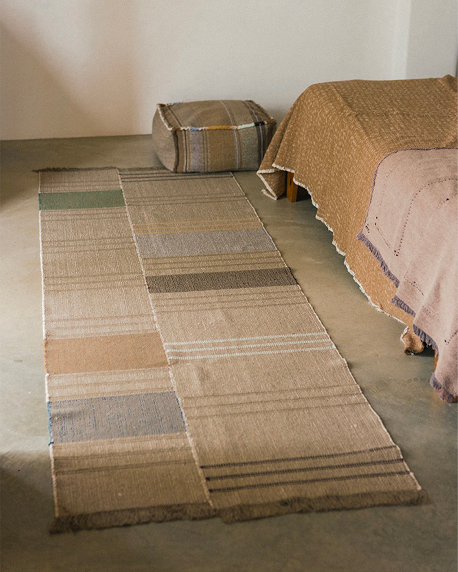 Runner in cotone realizzato a mano Handloom Oaxaca