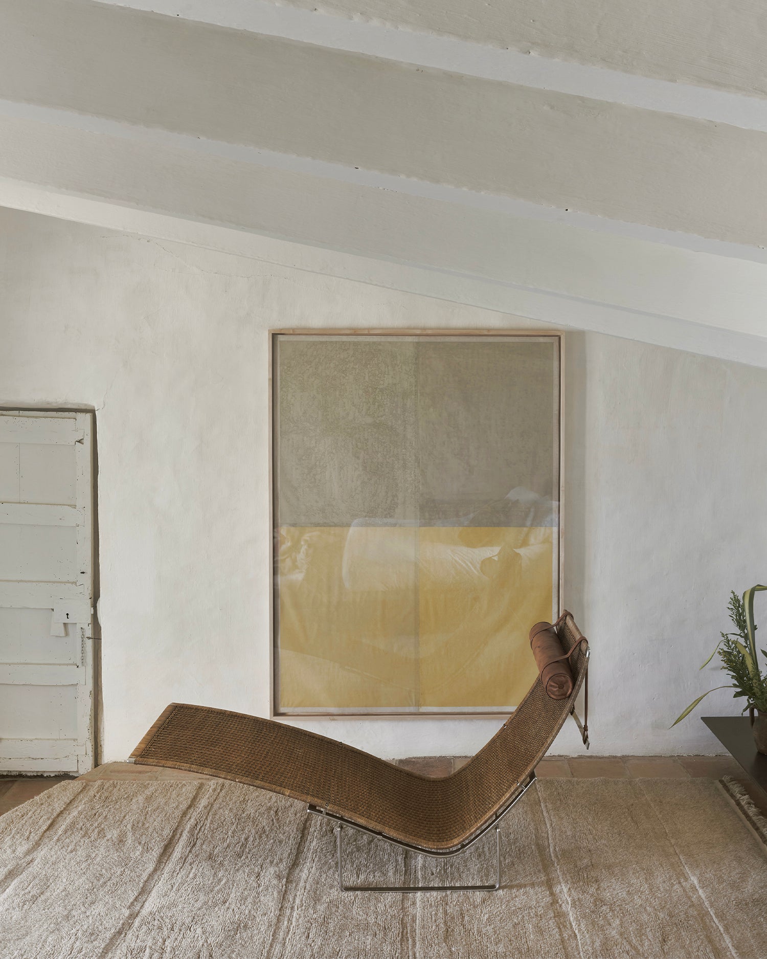 Tappeto lavabile in lana realizzato a mano Steppe