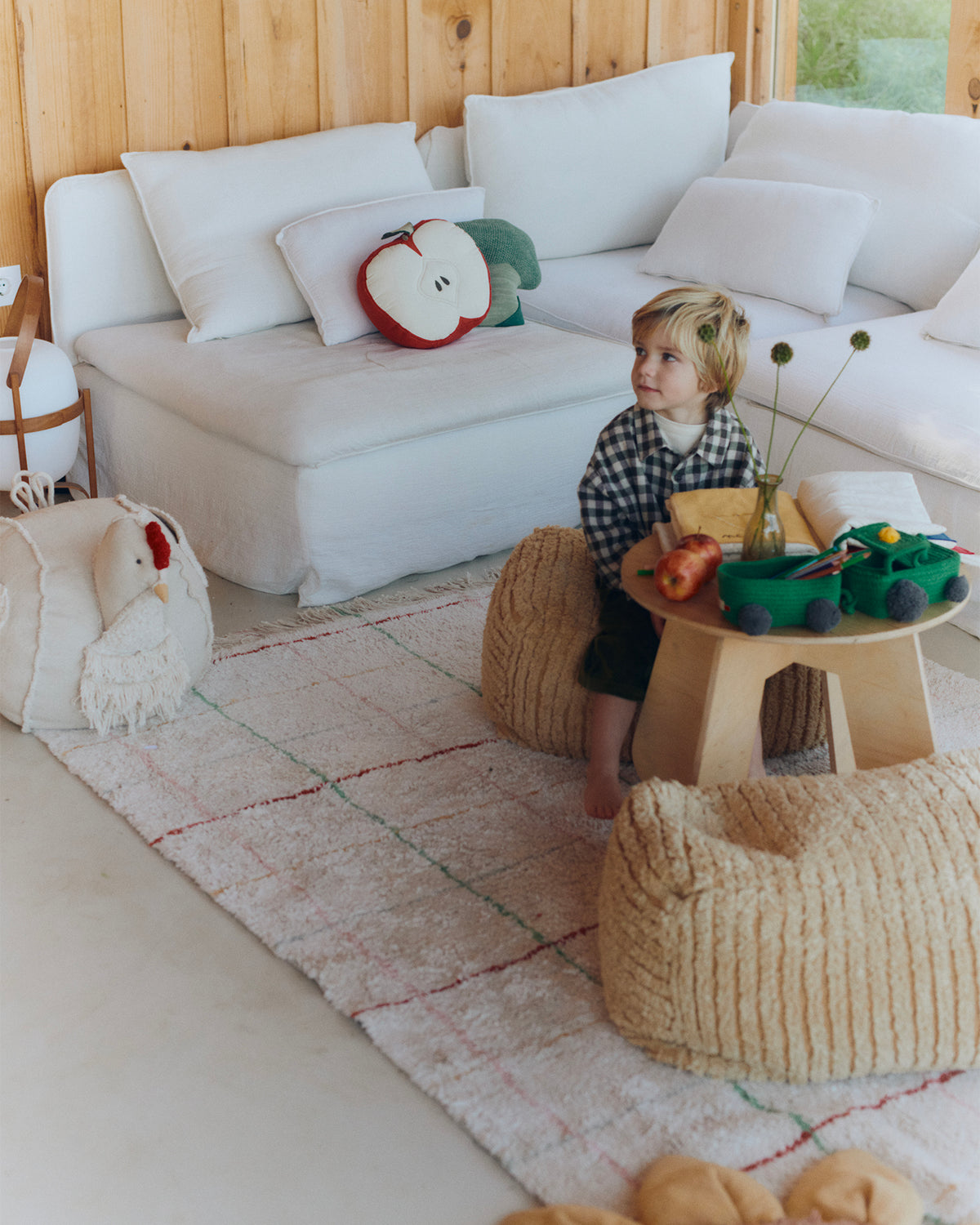 Tappeto lavabile in cotone Color Lines