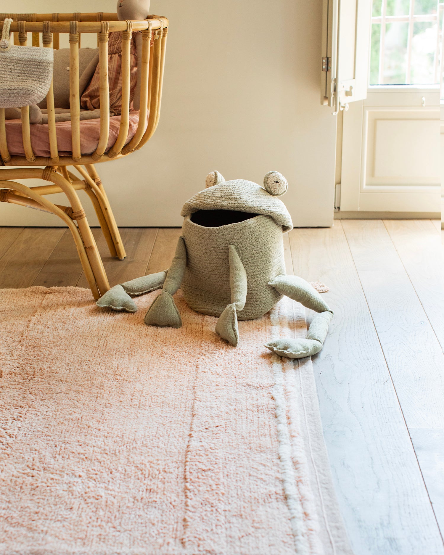 Cesto con coperchio realizzato a mano Fred the Frog