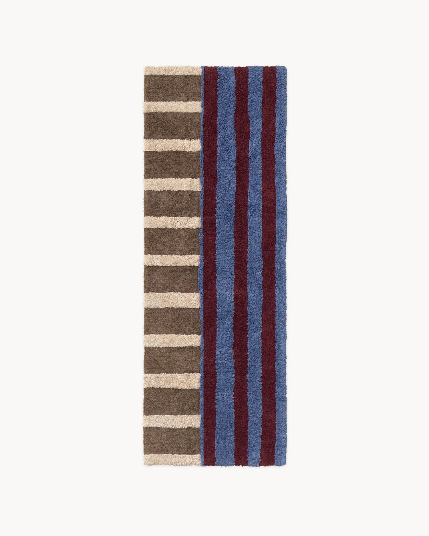 Runner lavabile in cotone realizzato a mano Color on