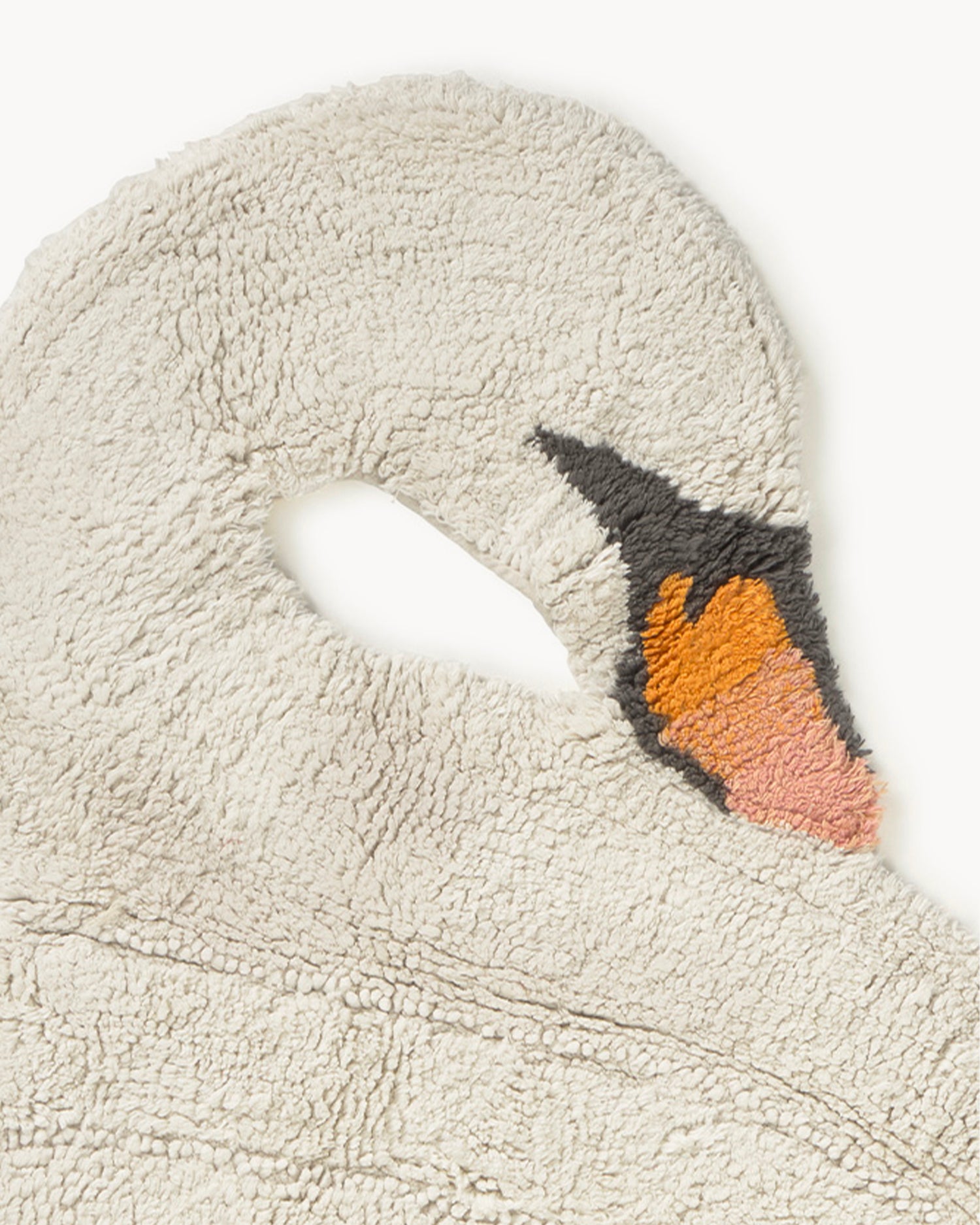 Tappeto lavabile in cotone realizzato a mano Swan