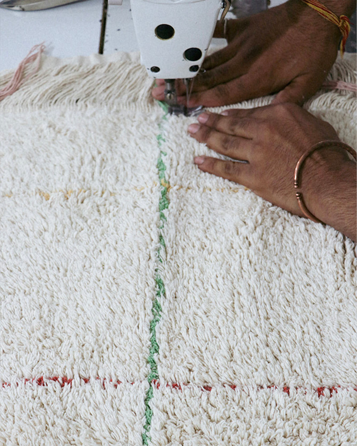 Tappeto lavabile in cotone Color Lines