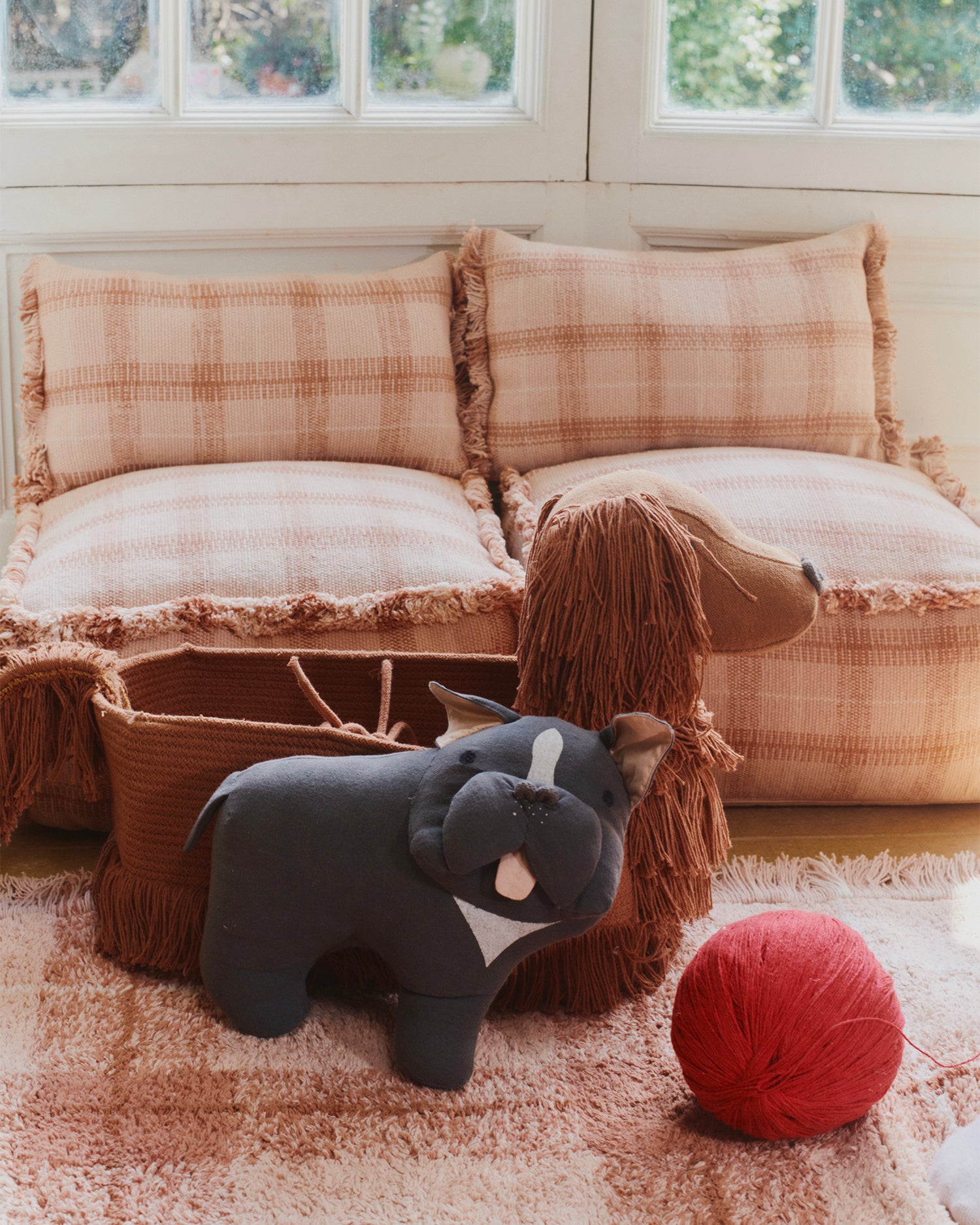 Cuscino in cotone realizzato a mano Jimmy