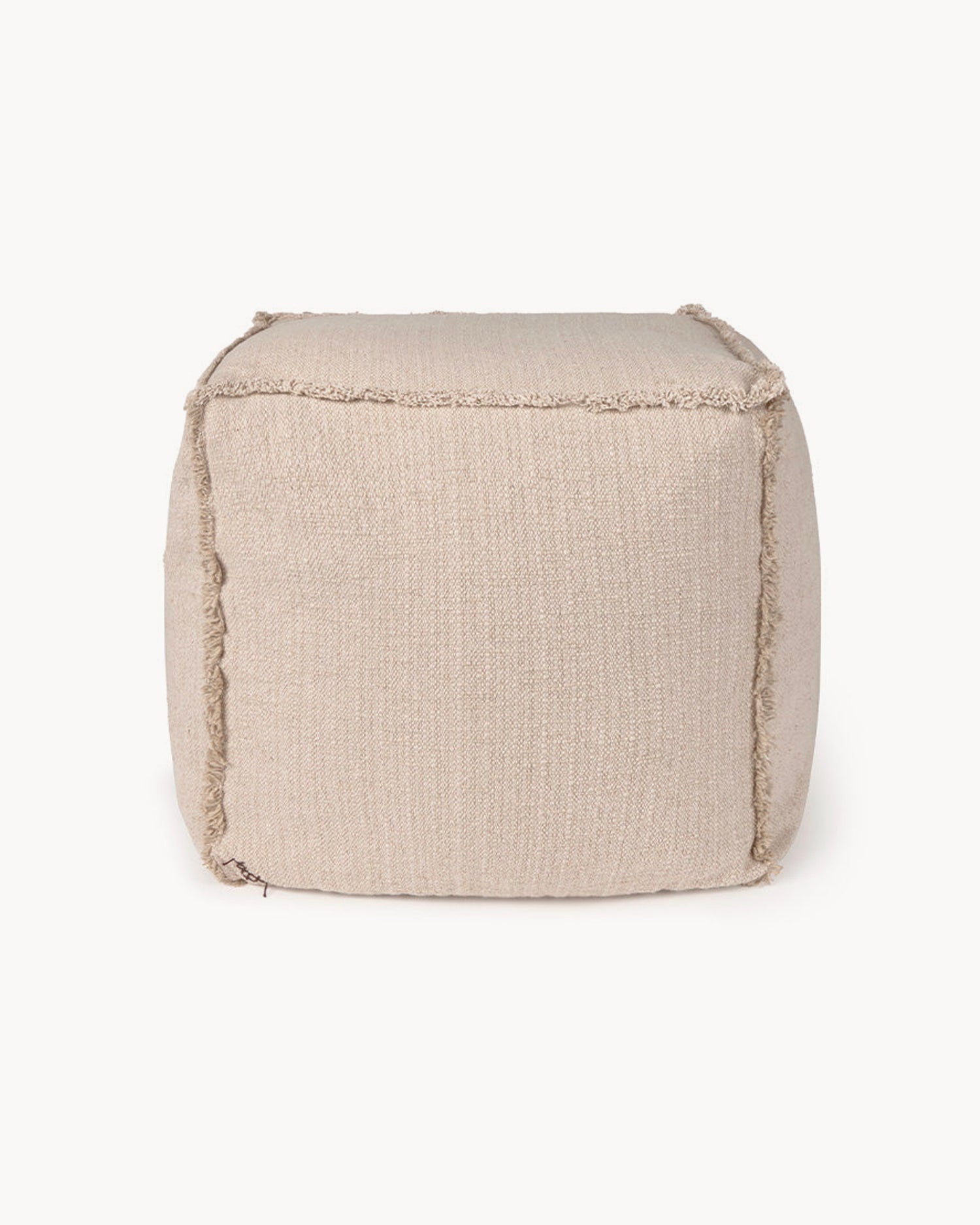 Pouf in cotone realizzato a mano Handloom