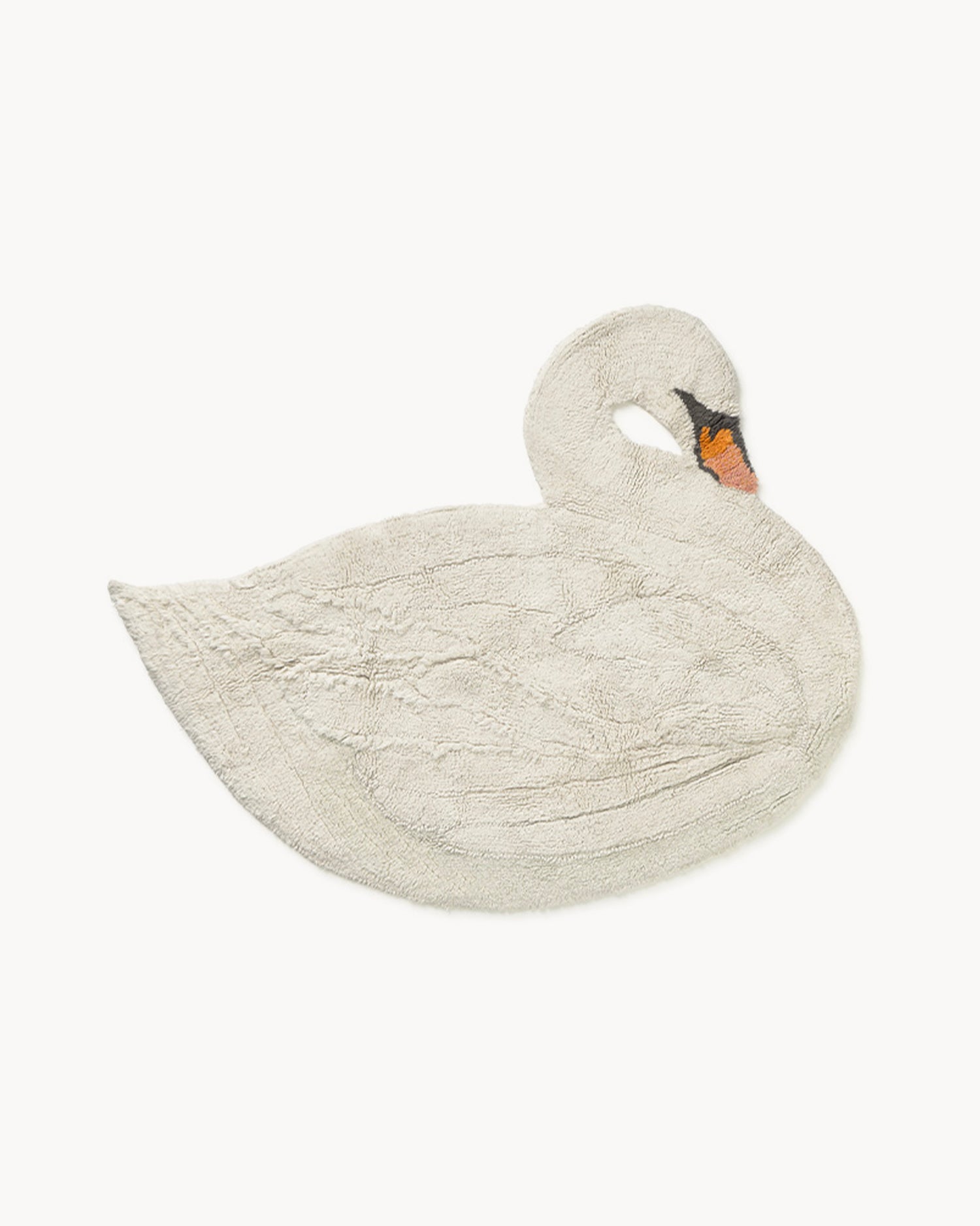 Tappeto lavabile in cotone realizzato a mano Swan