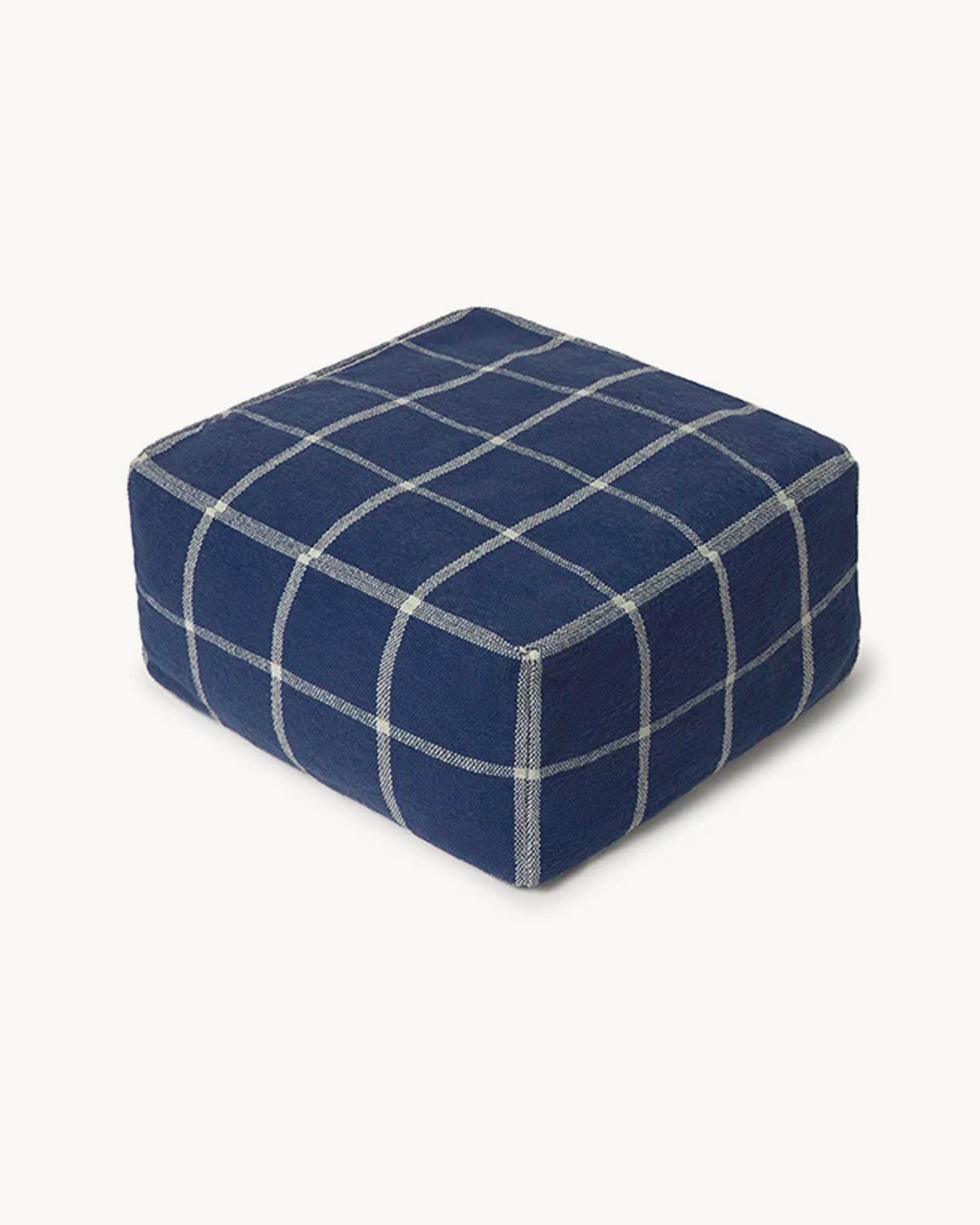 Pouf intrecciato a mano Geo Block