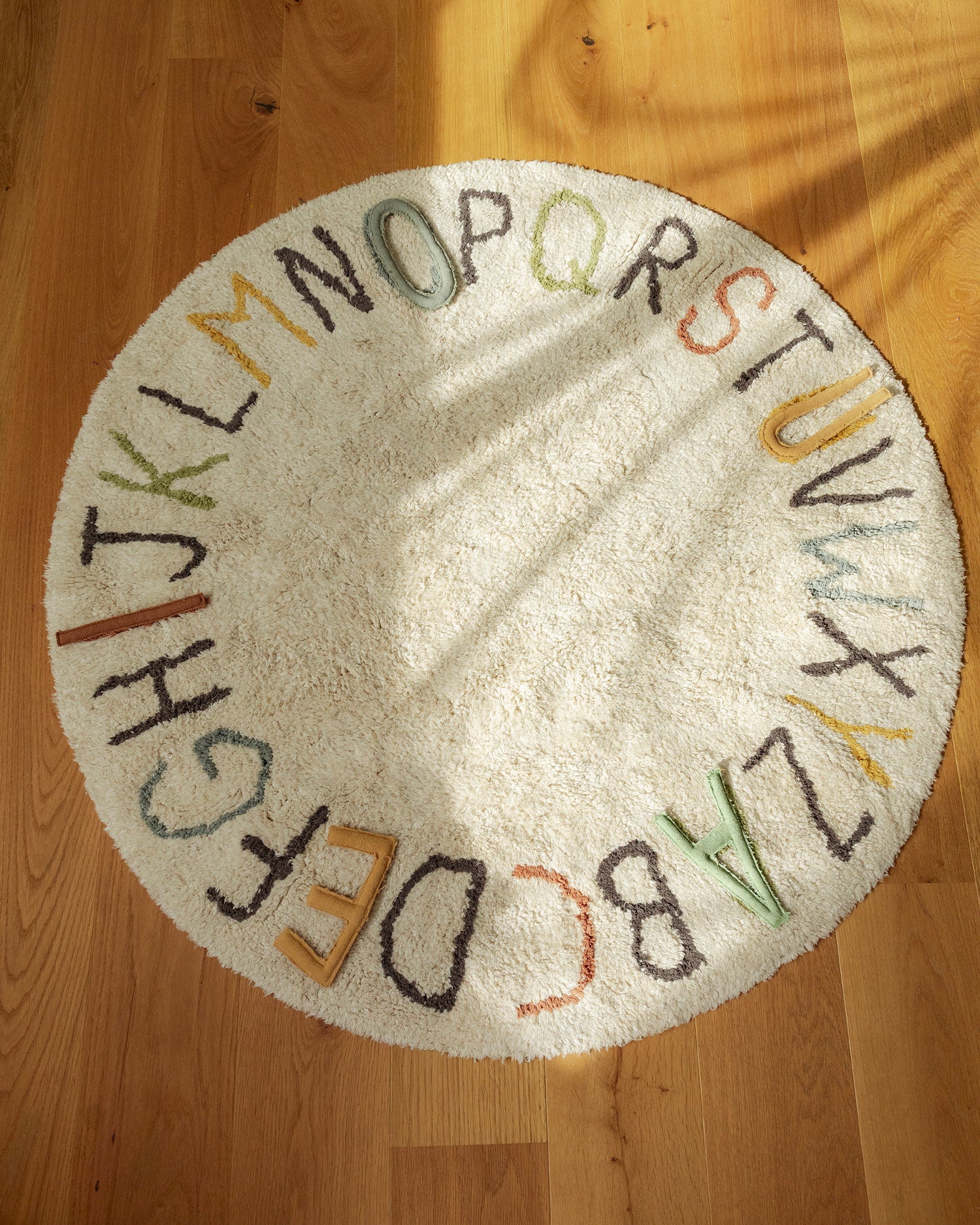 Tappeto lavabile in cotone realizzato a mano ABC