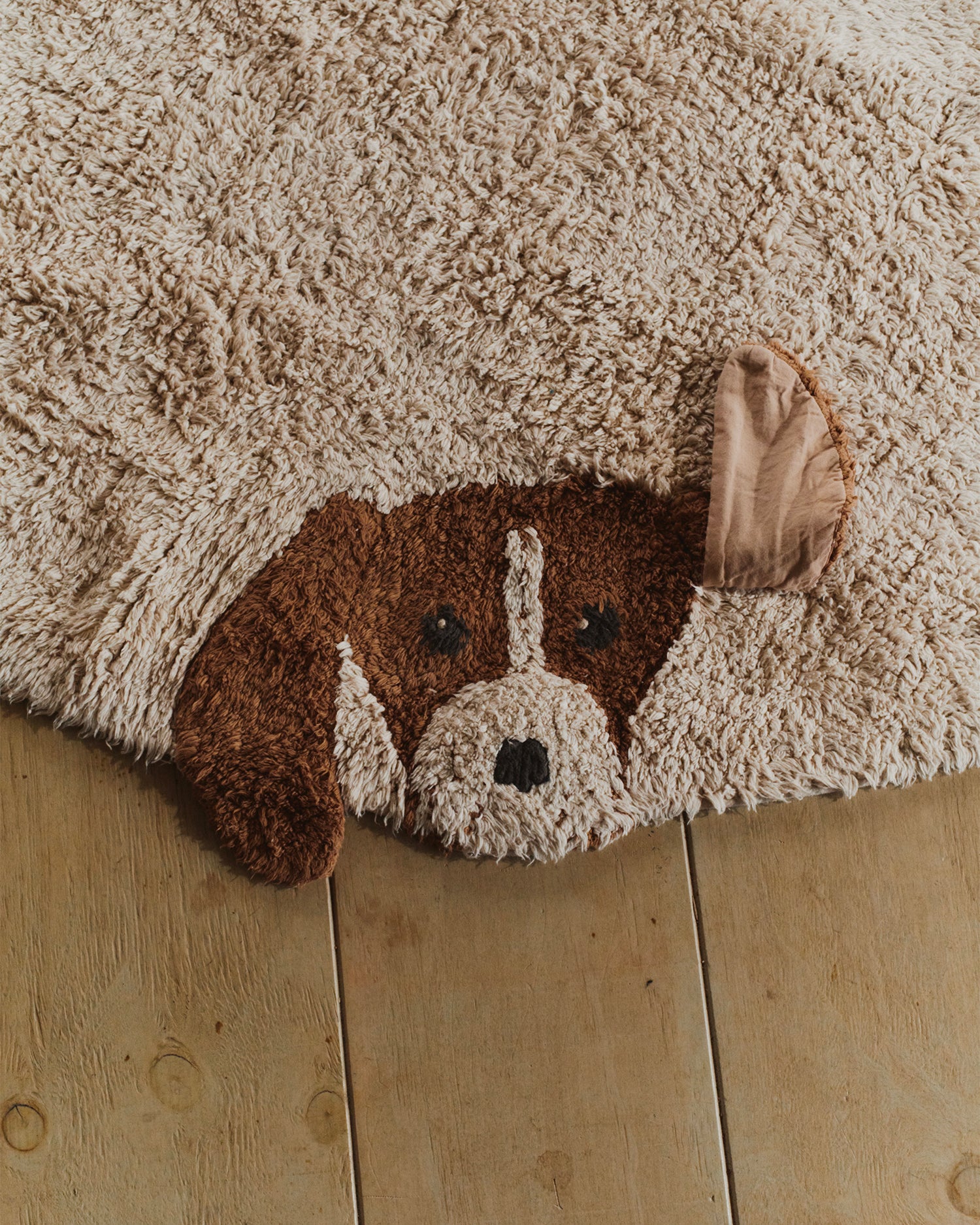 Tappeto lavabile in cotone realizzato a mano Dogs
