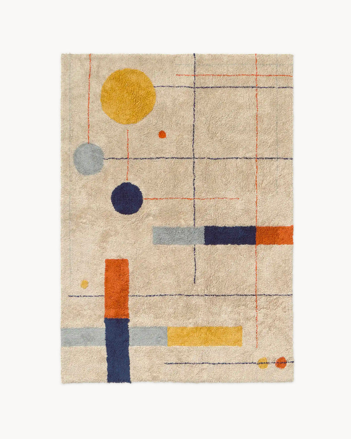 Tappeto lavabile in cotone Geometrical Shapes
