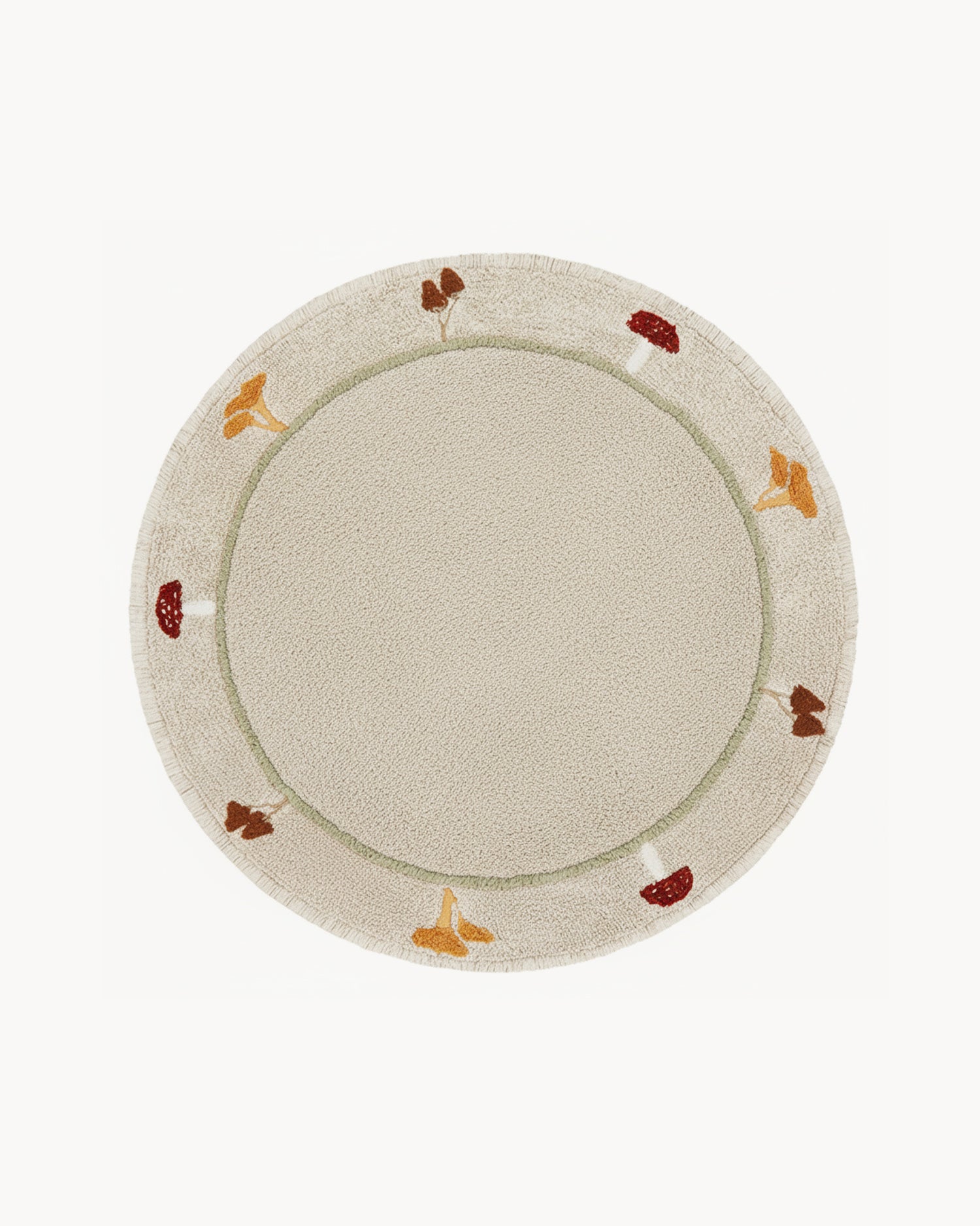 Tappeto lavabile in cotone realizzato a mano Chanterelle