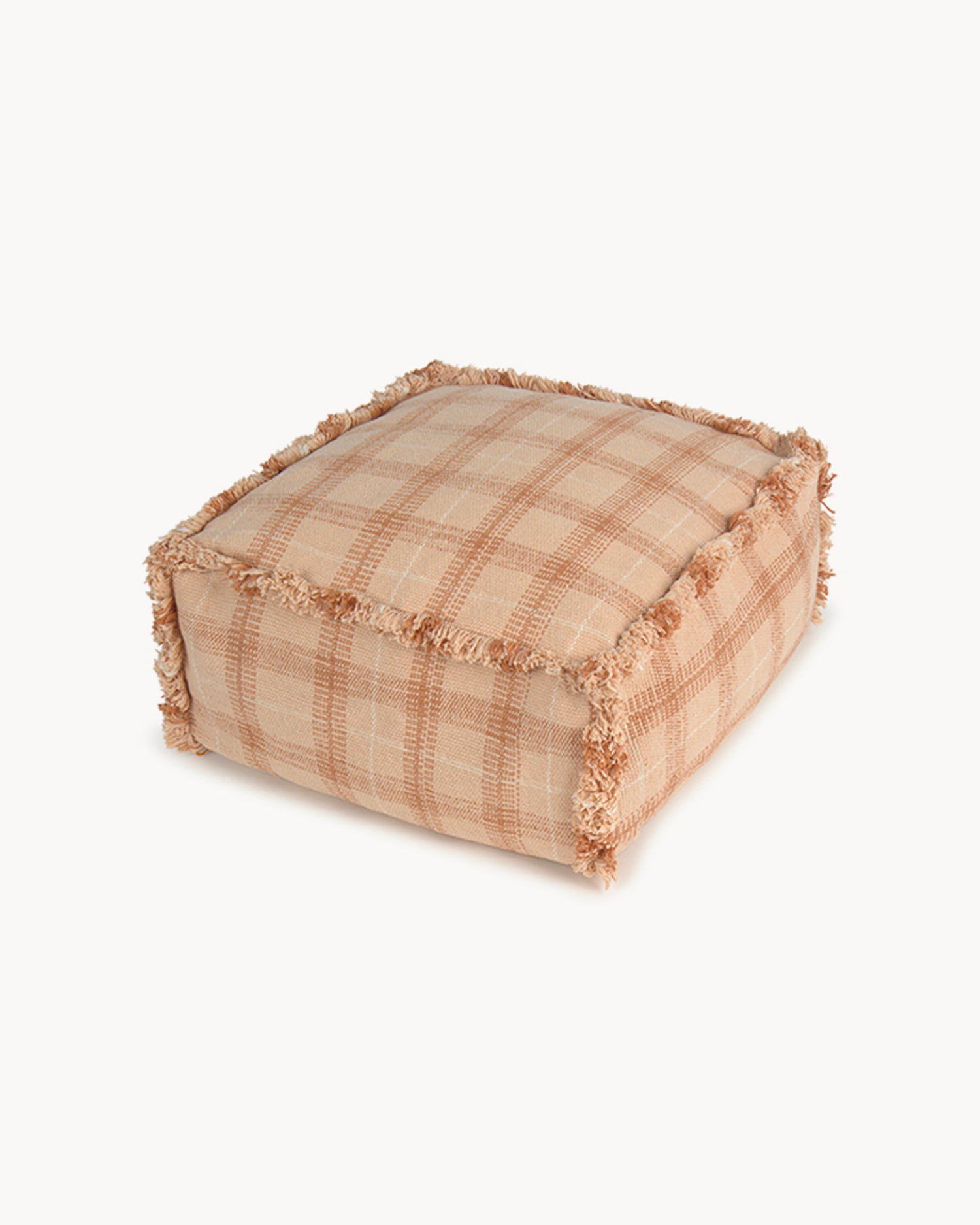 Pouf in cotone realizzato a mano Handloom