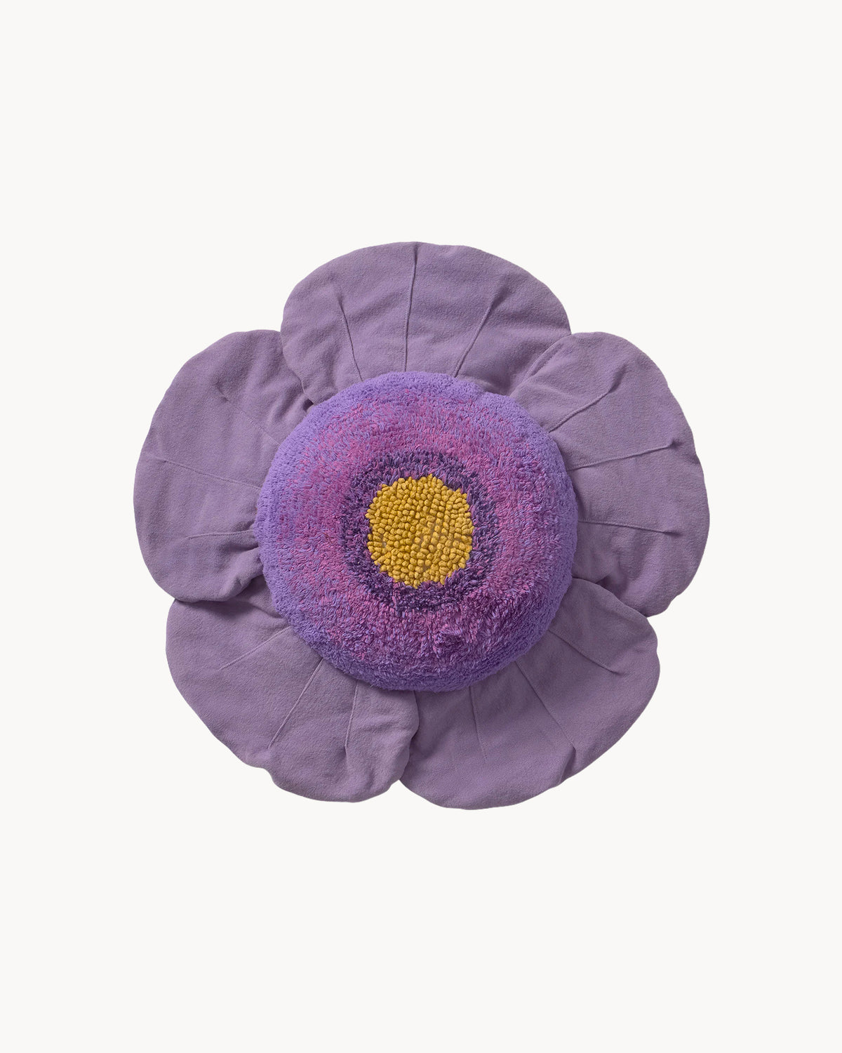 Cuscino da terra in cotone Purple Poppy