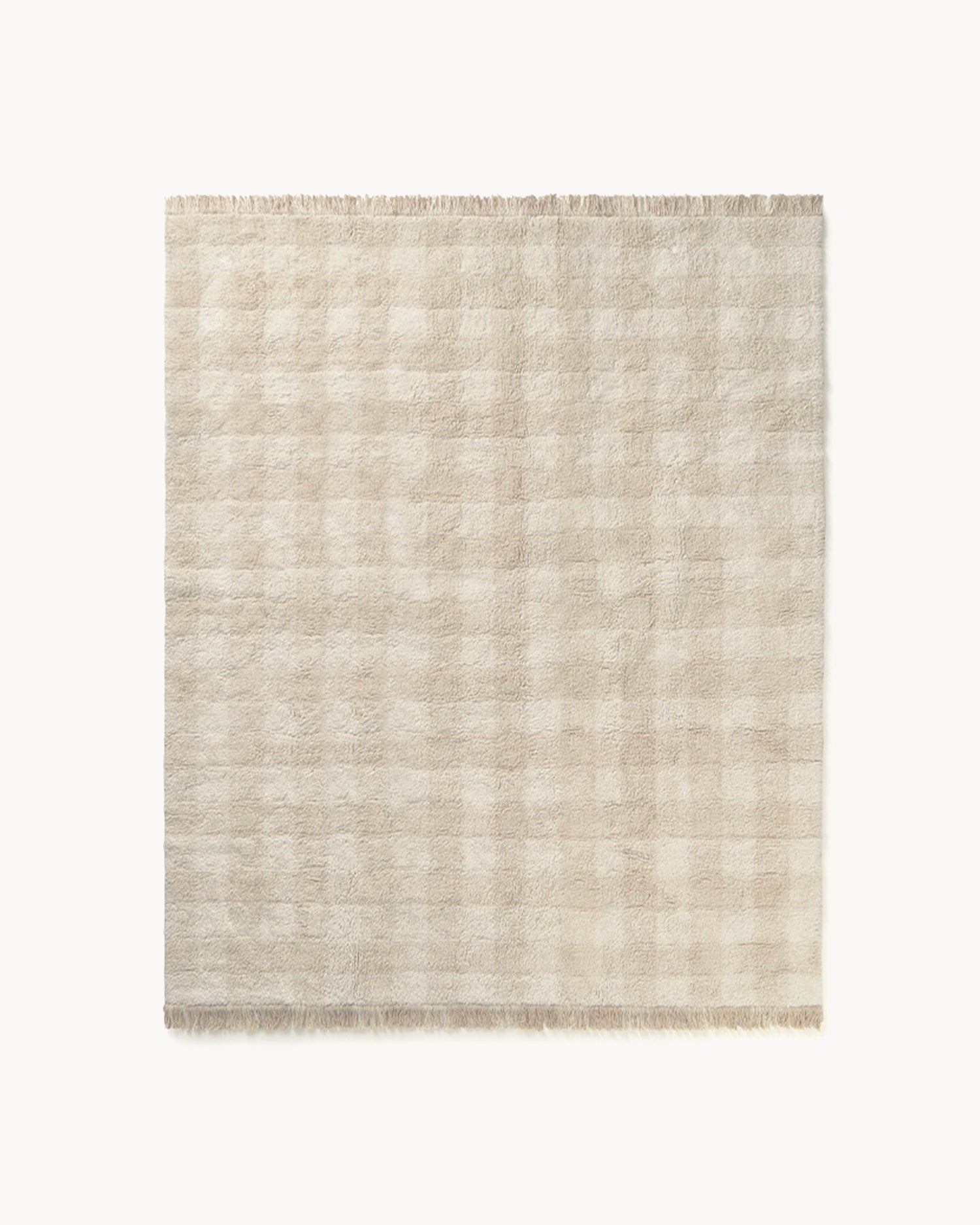 Tappeto lavabile in cotone realizzato a mano Vichy