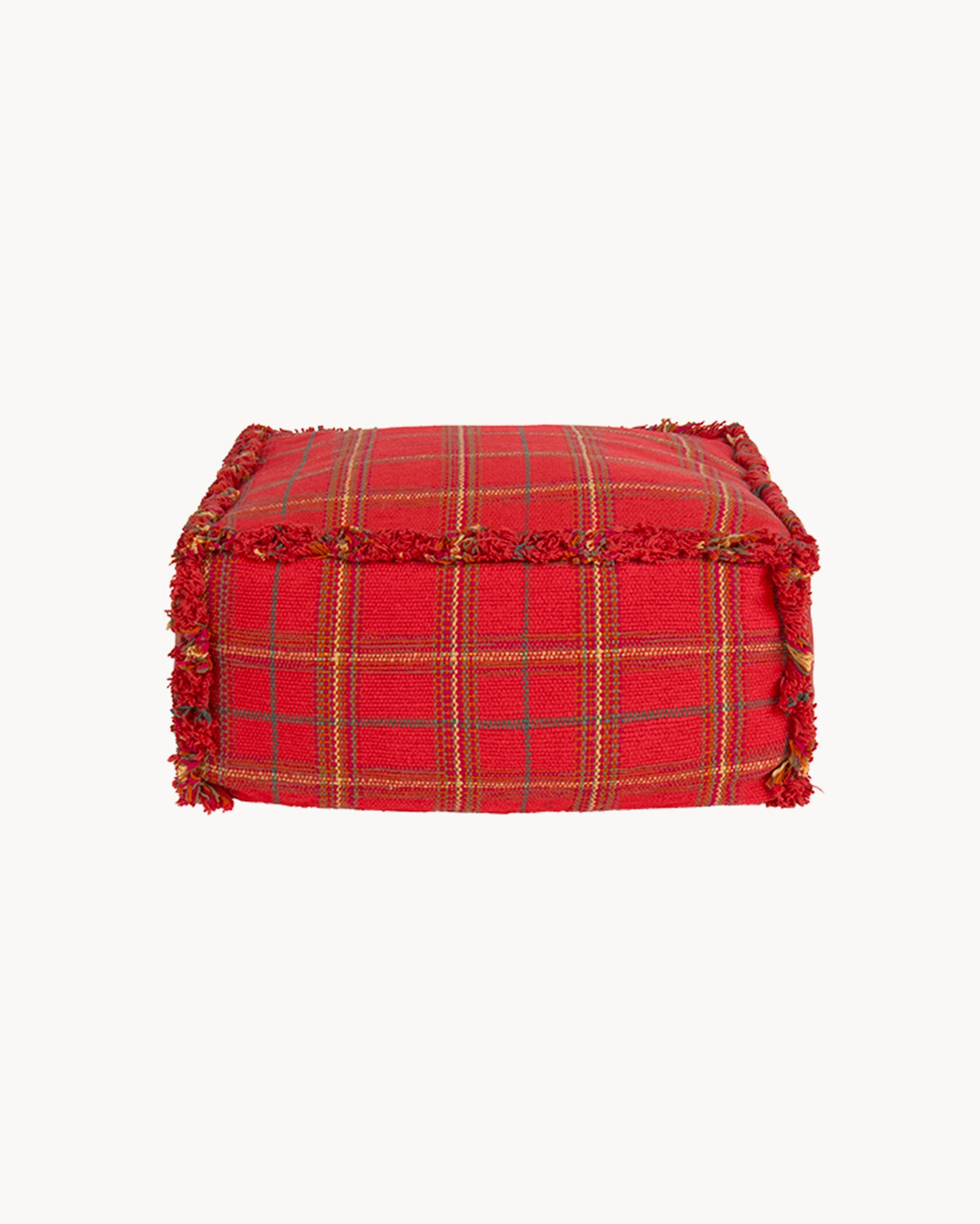 Pouf in cotone realizzato a mano Handloom