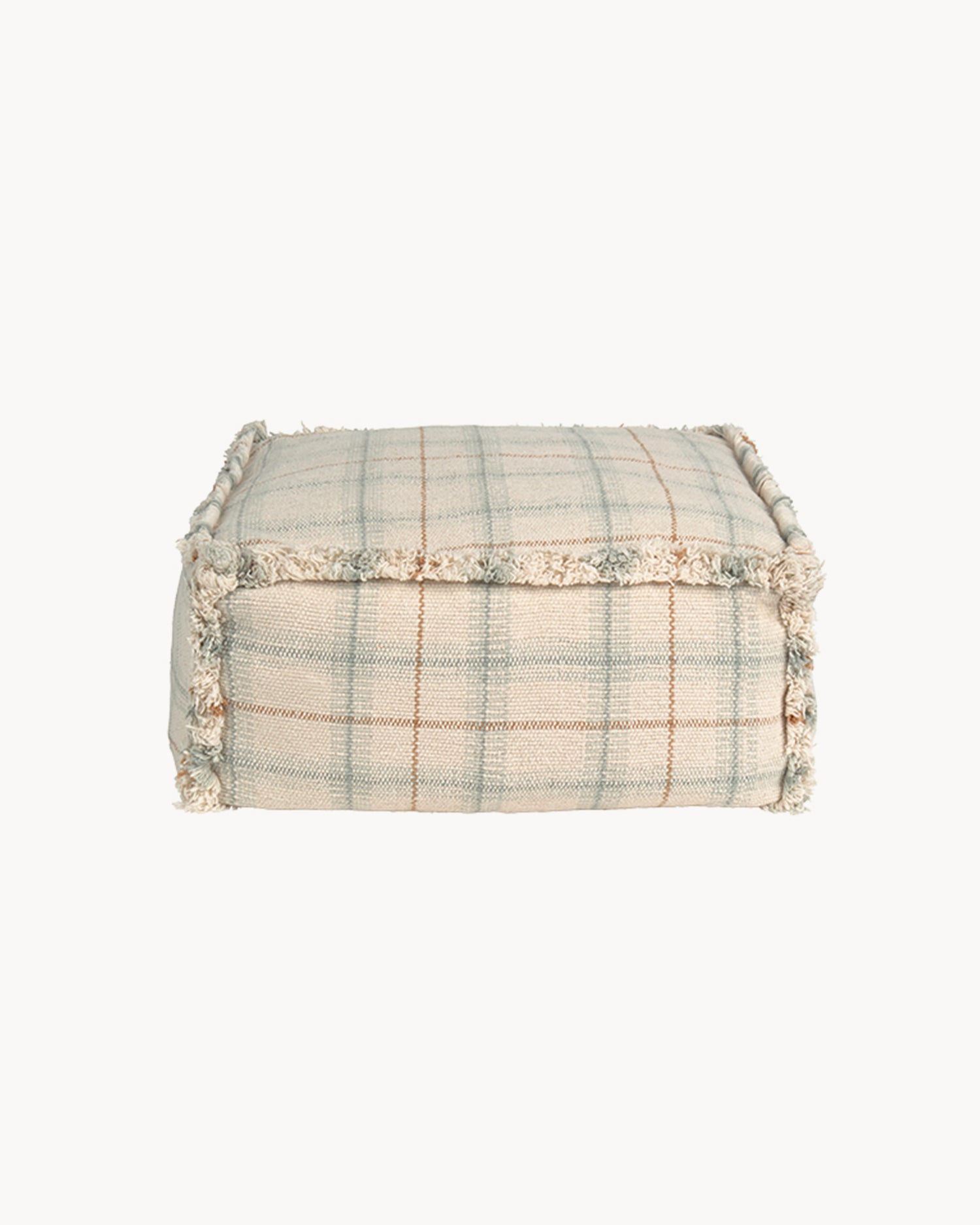 Pouf in cotone realizzato a mano Handloom