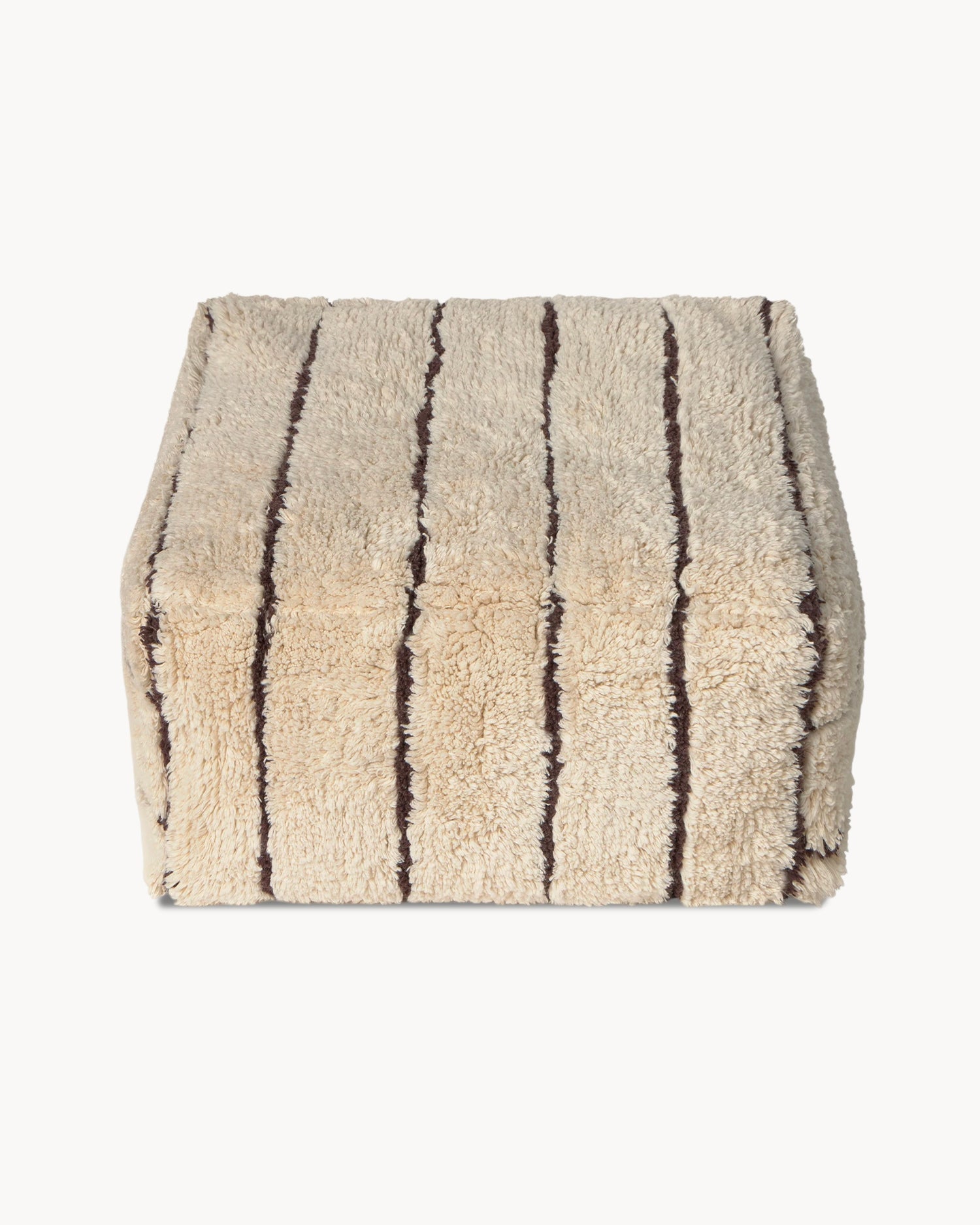 Pouf in cotone realizzato a mano Lines