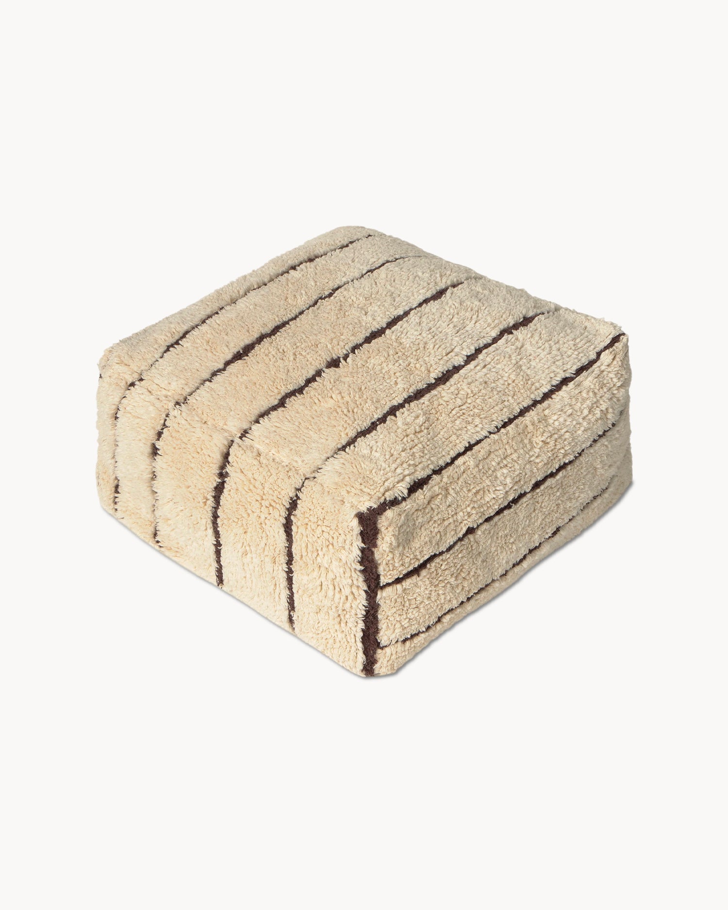 Pouf in cotone realizzato a mano Lines
