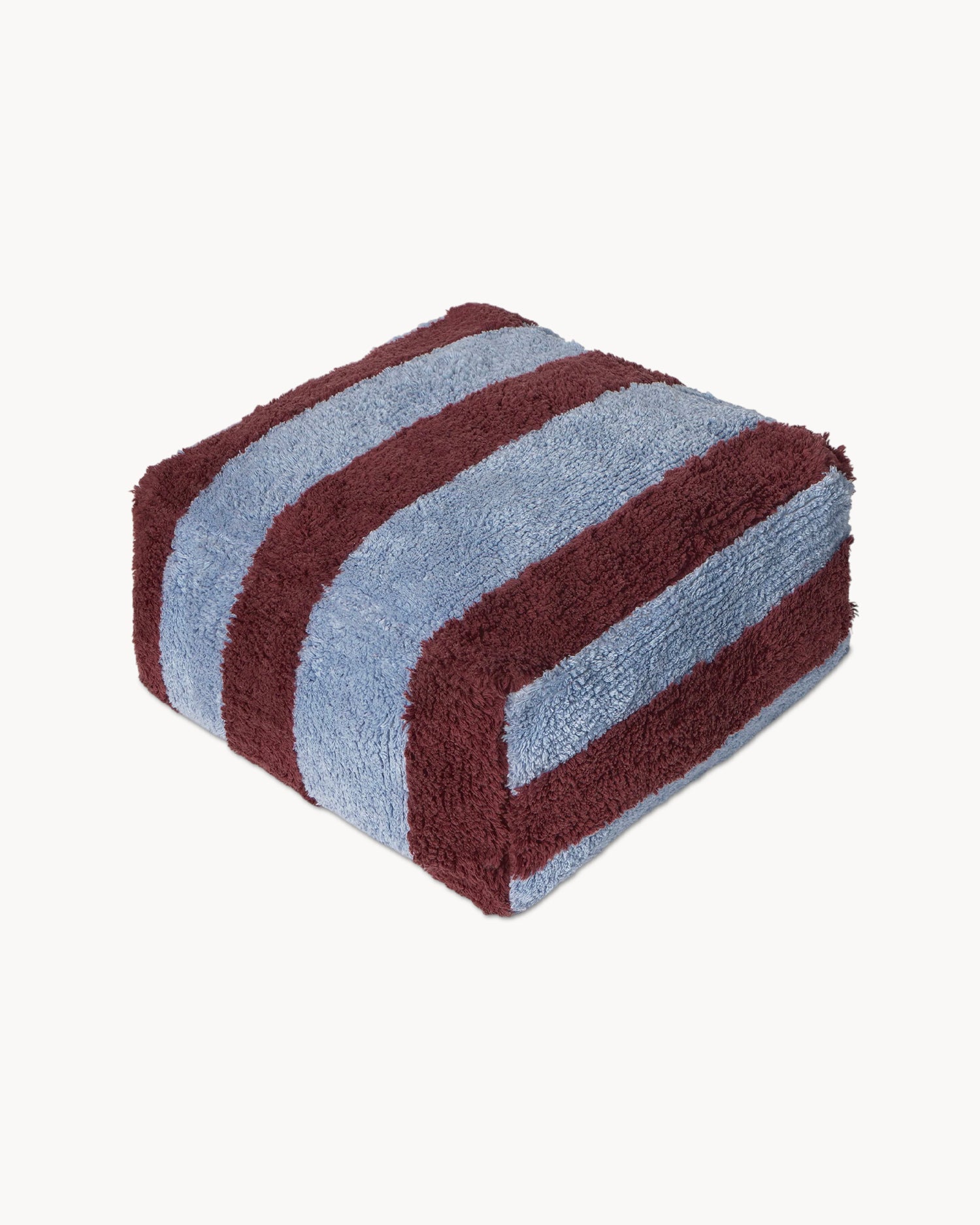Pouf in cotone realizzato a mano Lines