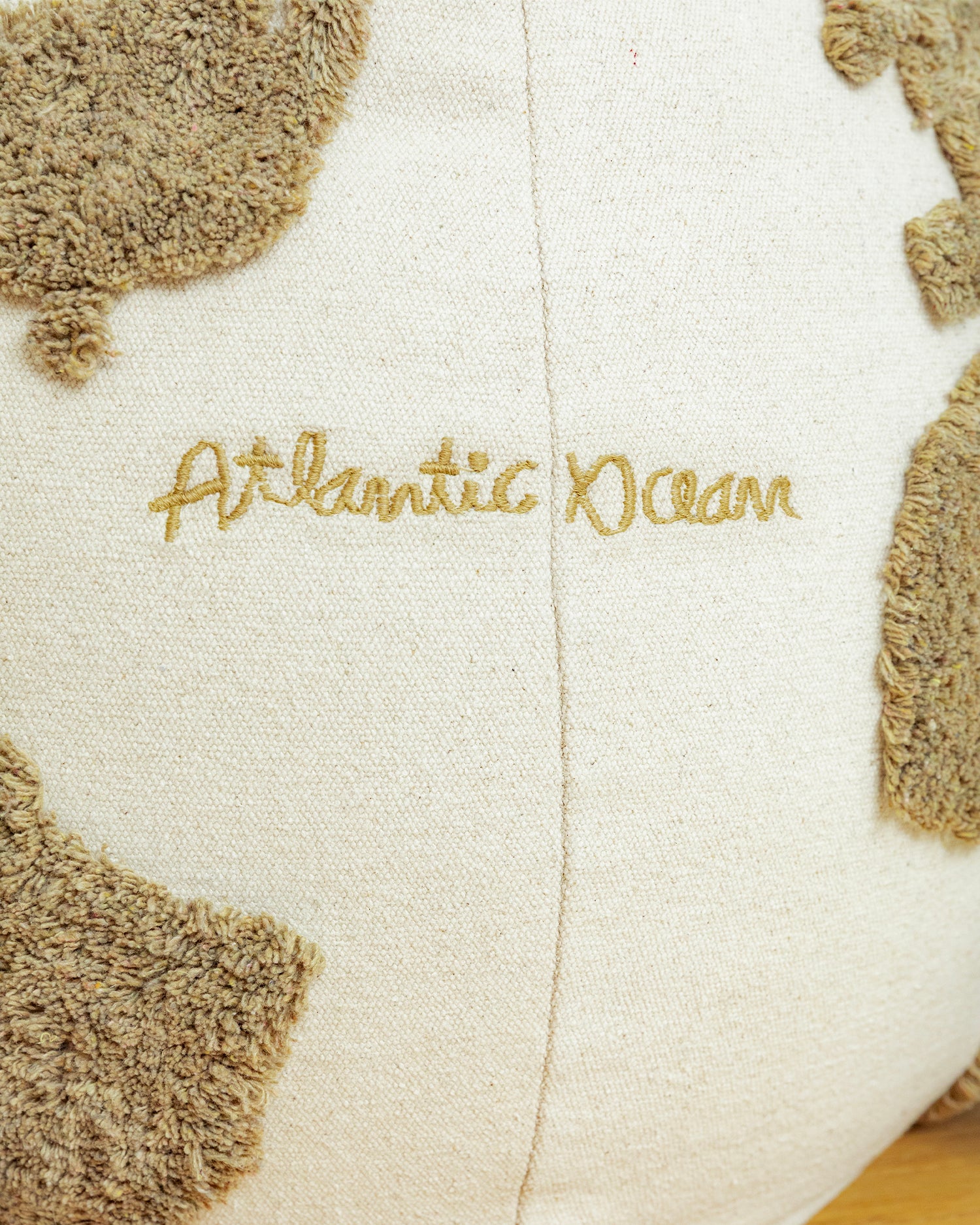 Pouf in cotone per bambini World Map