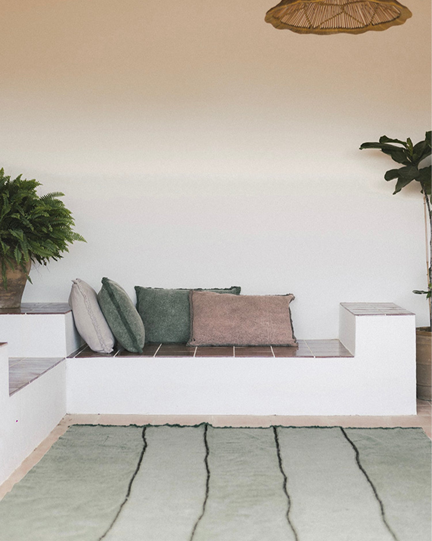 Tappeto lavabile in cotone realizzato a mano Stonewashed
