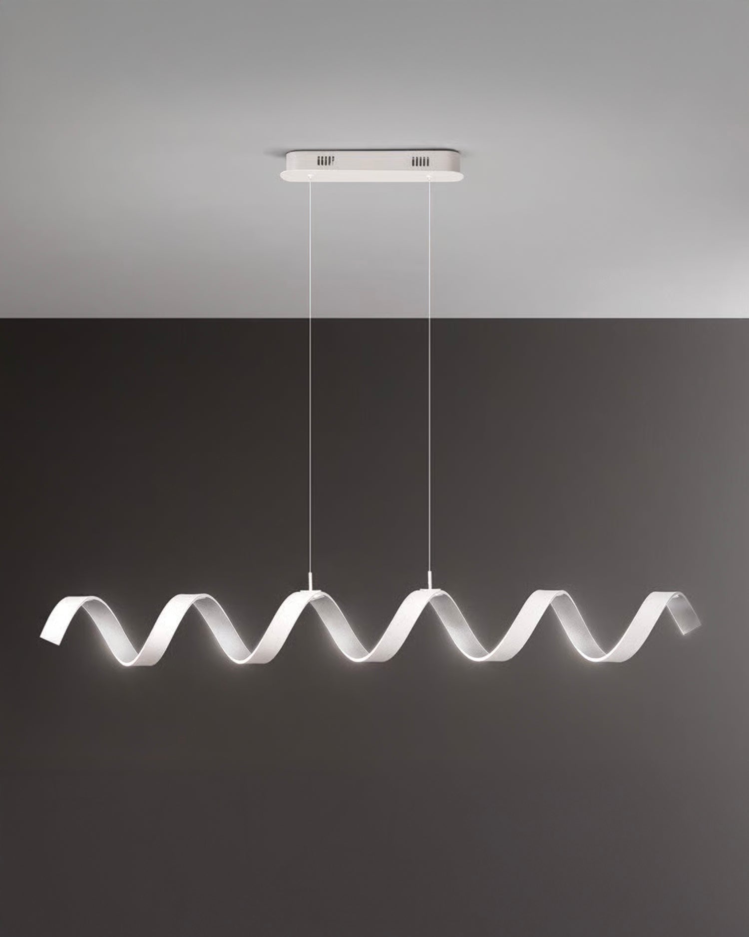 Lampada a sospensione LED in alluminio Helix