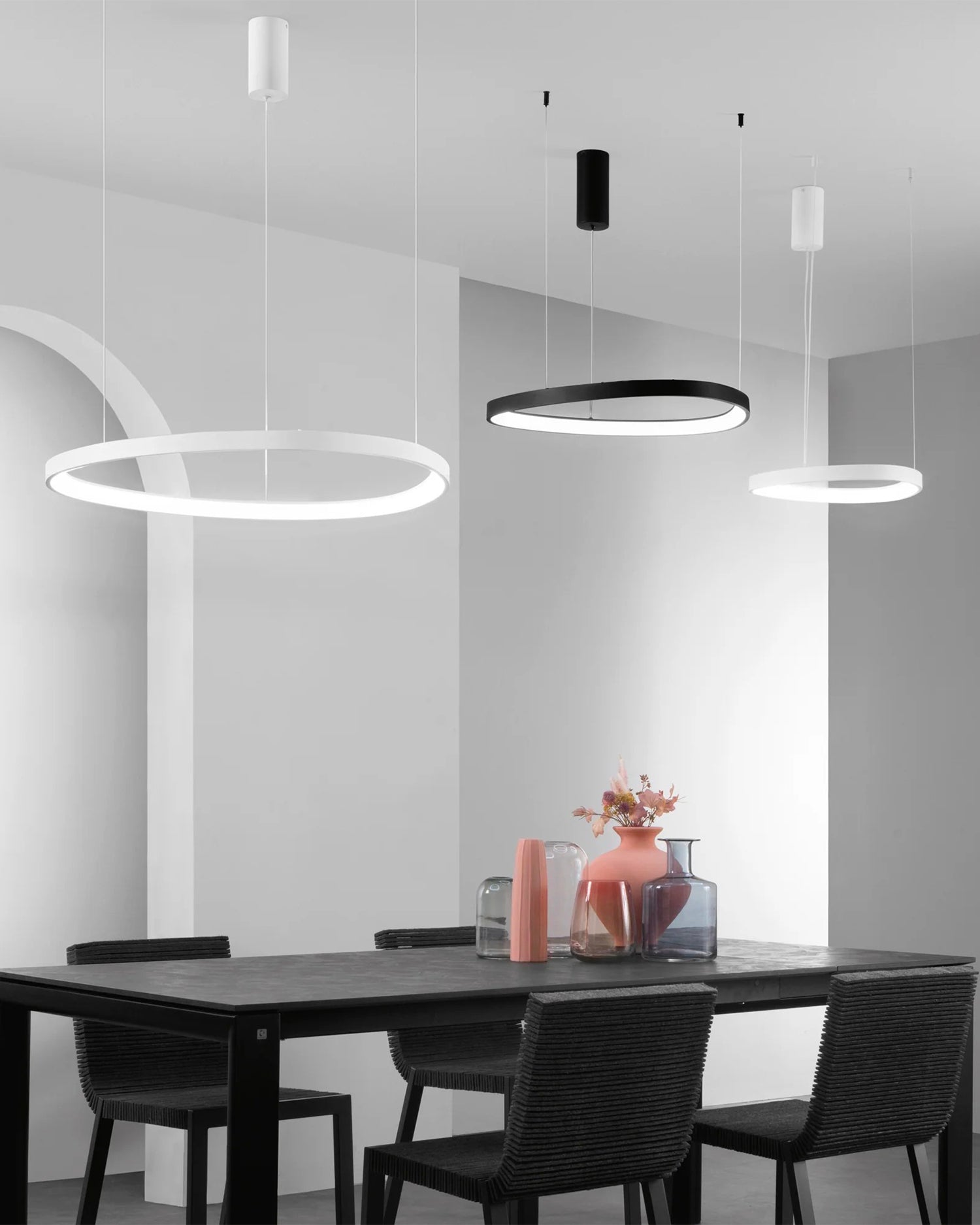 Lampada a sospensione LED in alluminio Klapton