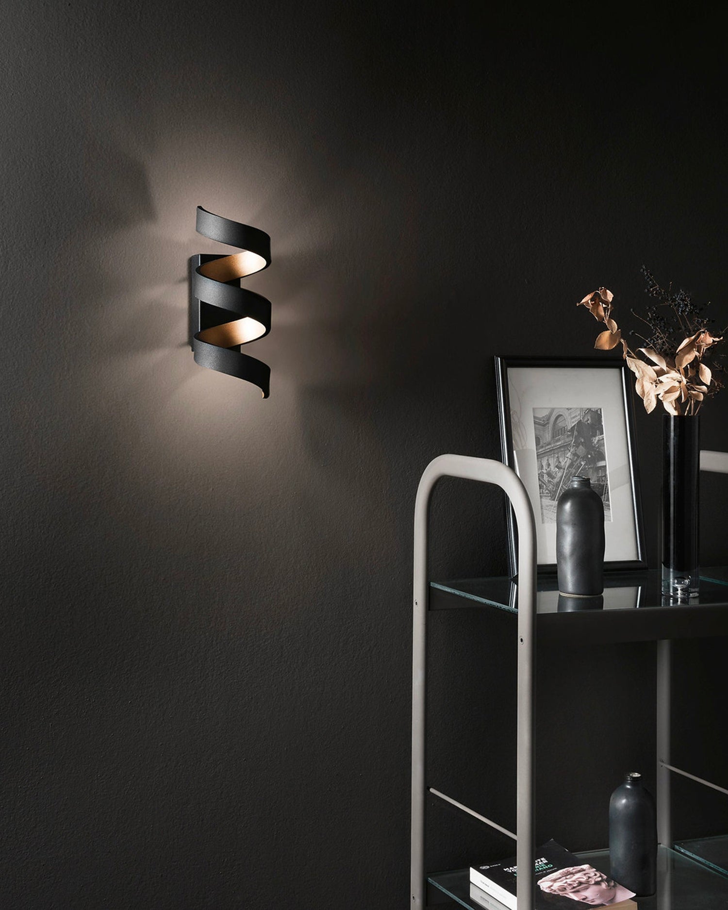 Lampada da parete LED in alluminio Helix