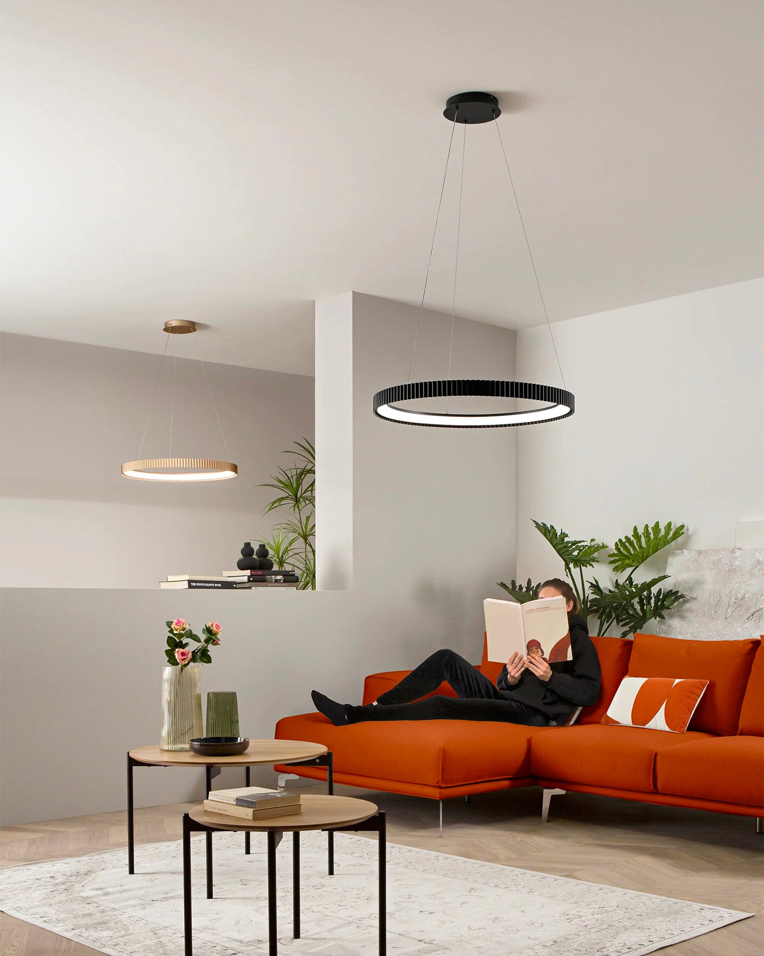 Lampada a sospensione LED in metallo Nike