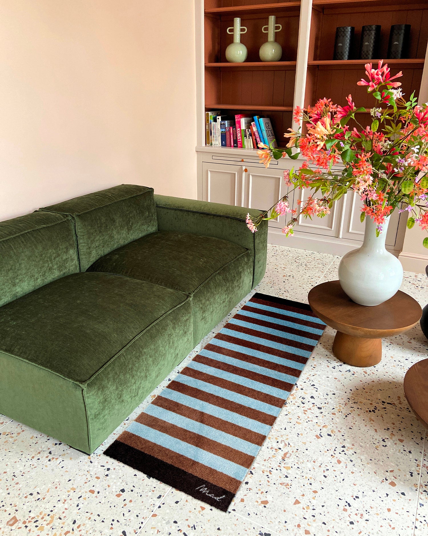 Runner lavabile a righe Dua