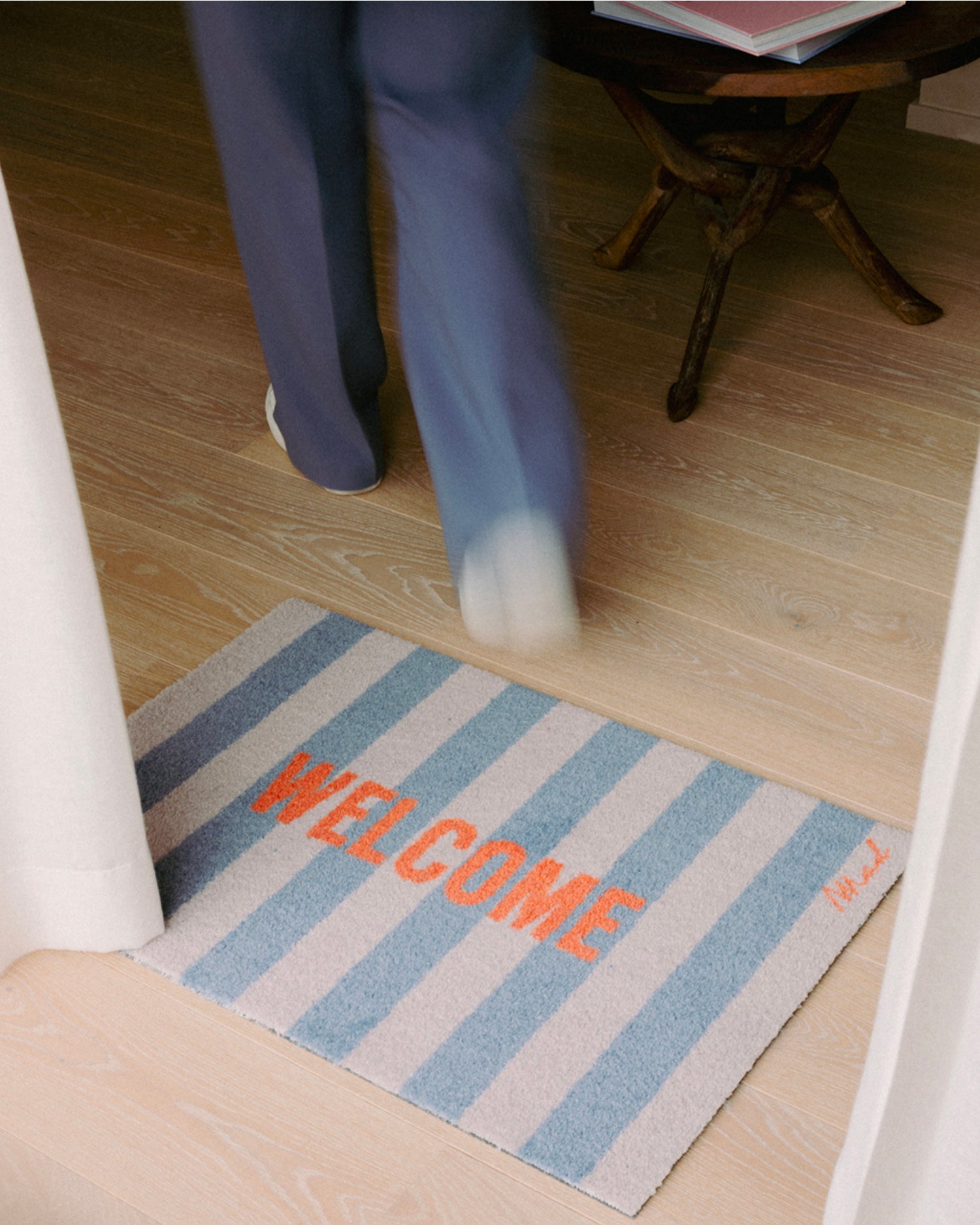 Zerbino lavabile con scritta "Welcome" Dora