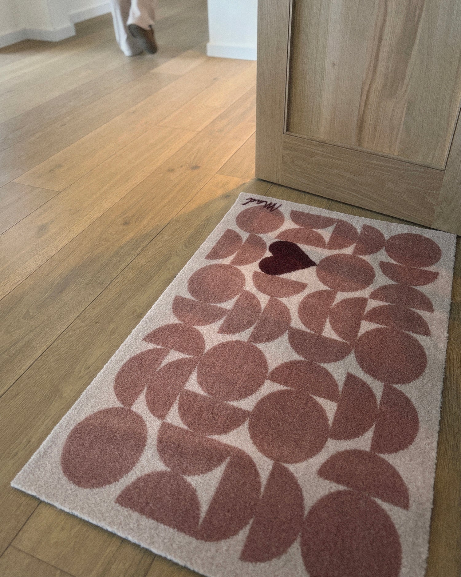 Zerbino lavabile con pattern geometrico Naya