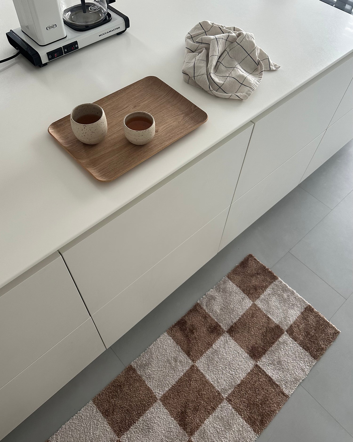 Runner con motivo a scacchi Pascal