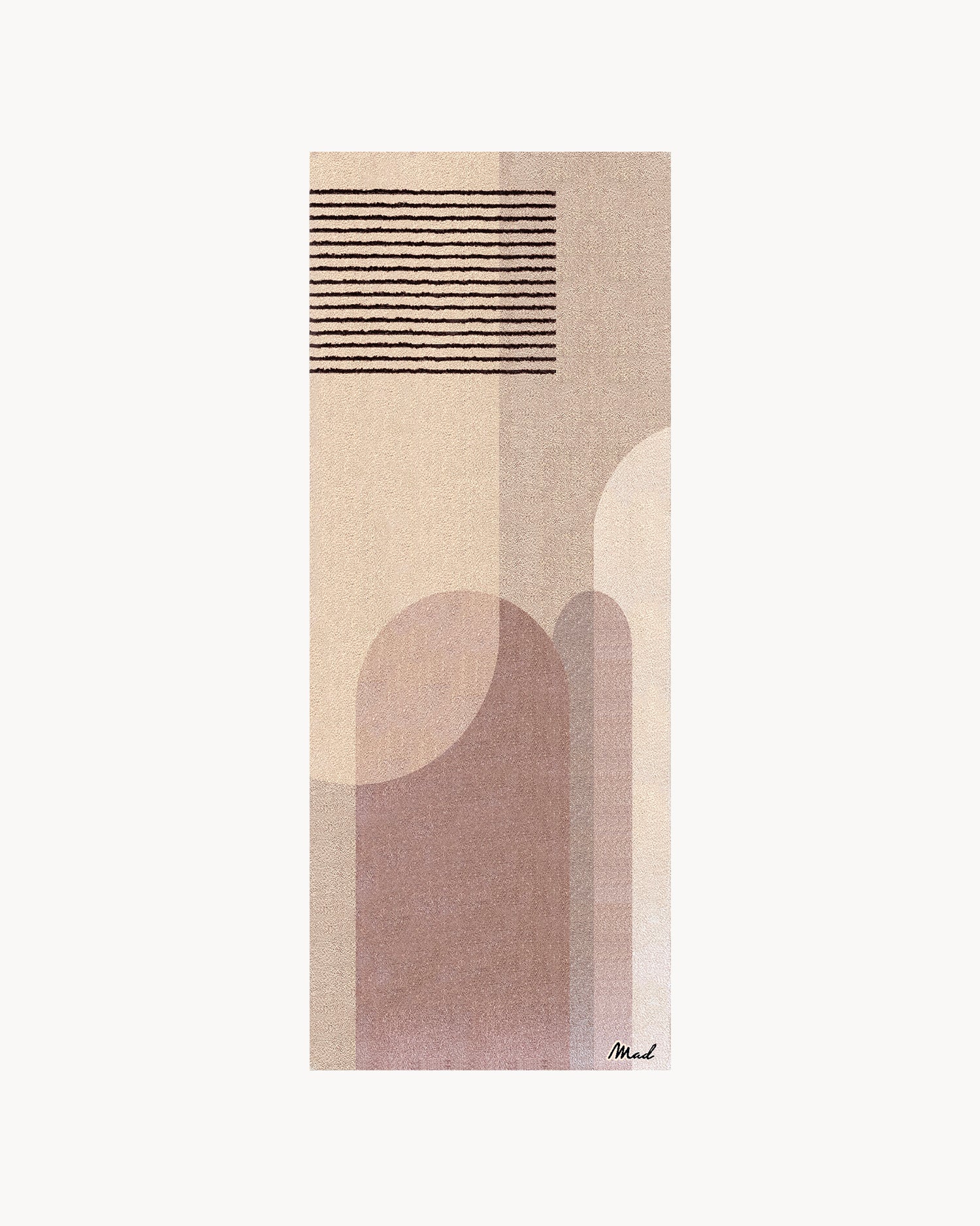 Runner lavabile con motivo geometrico moderno Alida