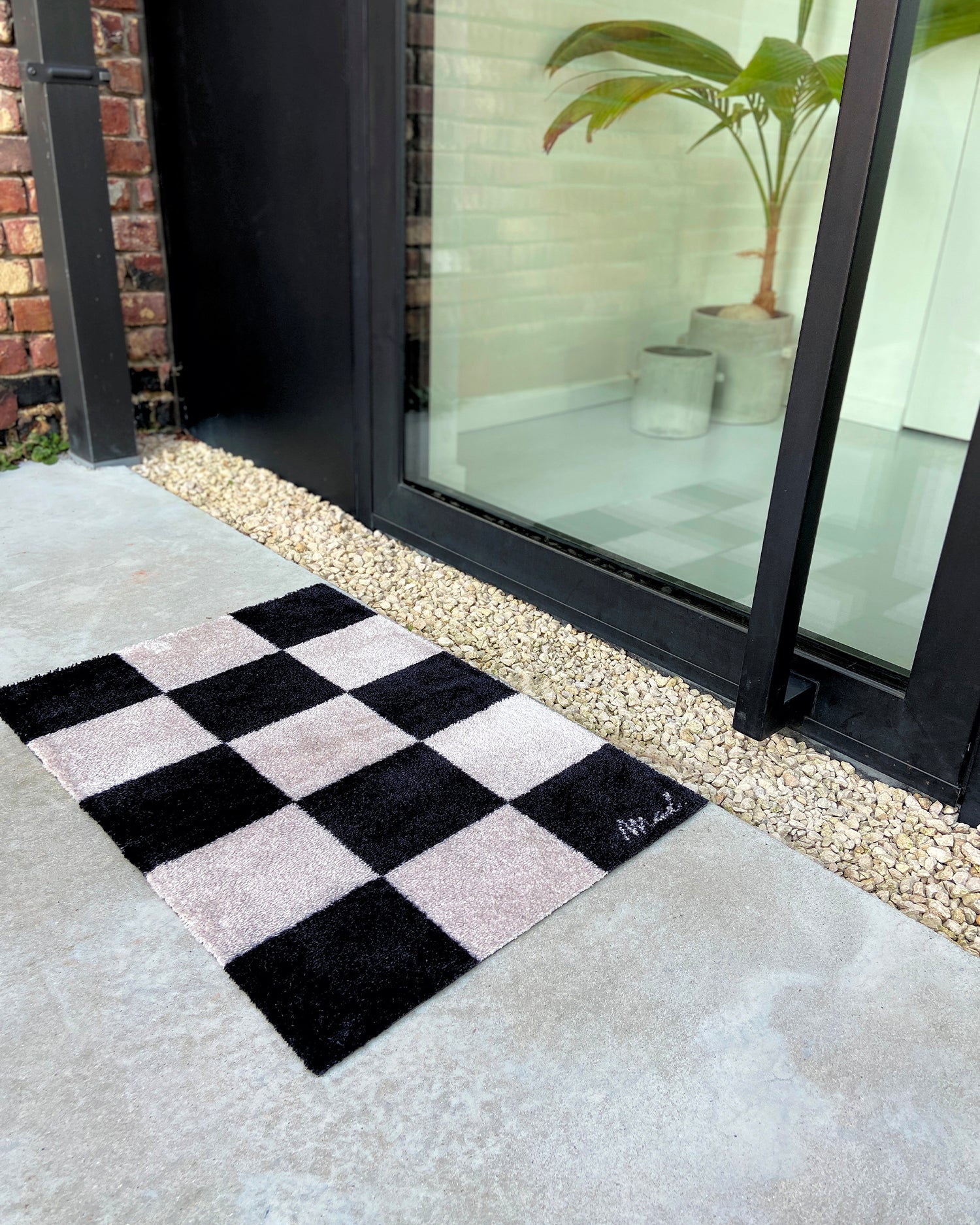 Tappeto lavabile con motivo a scacchi Bambi