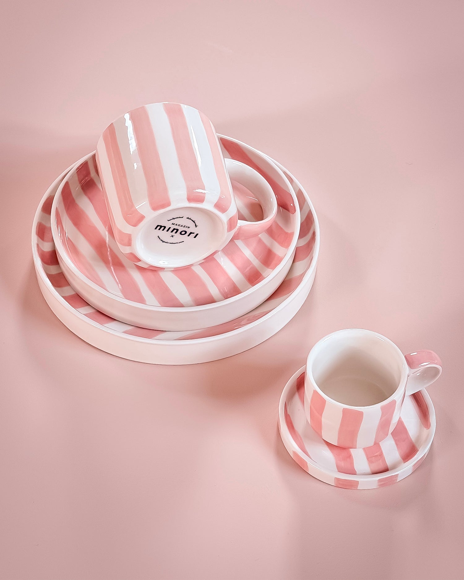 Set 2 tazzine da caffè in ceramica dipinta a mano Magazin Minori