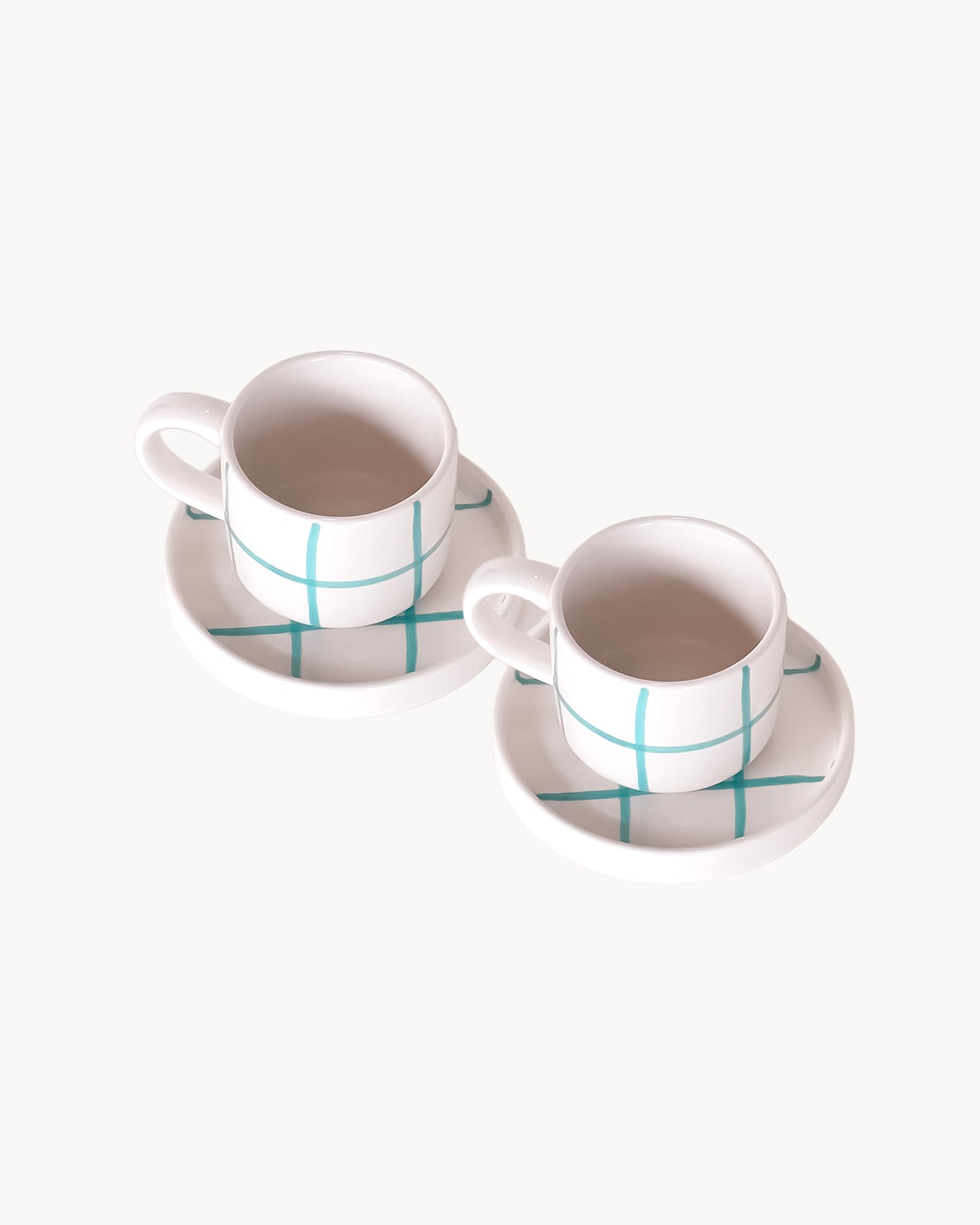 Set 2 tazzine da caffè in ceramica dipinta a mano Magazin Minori